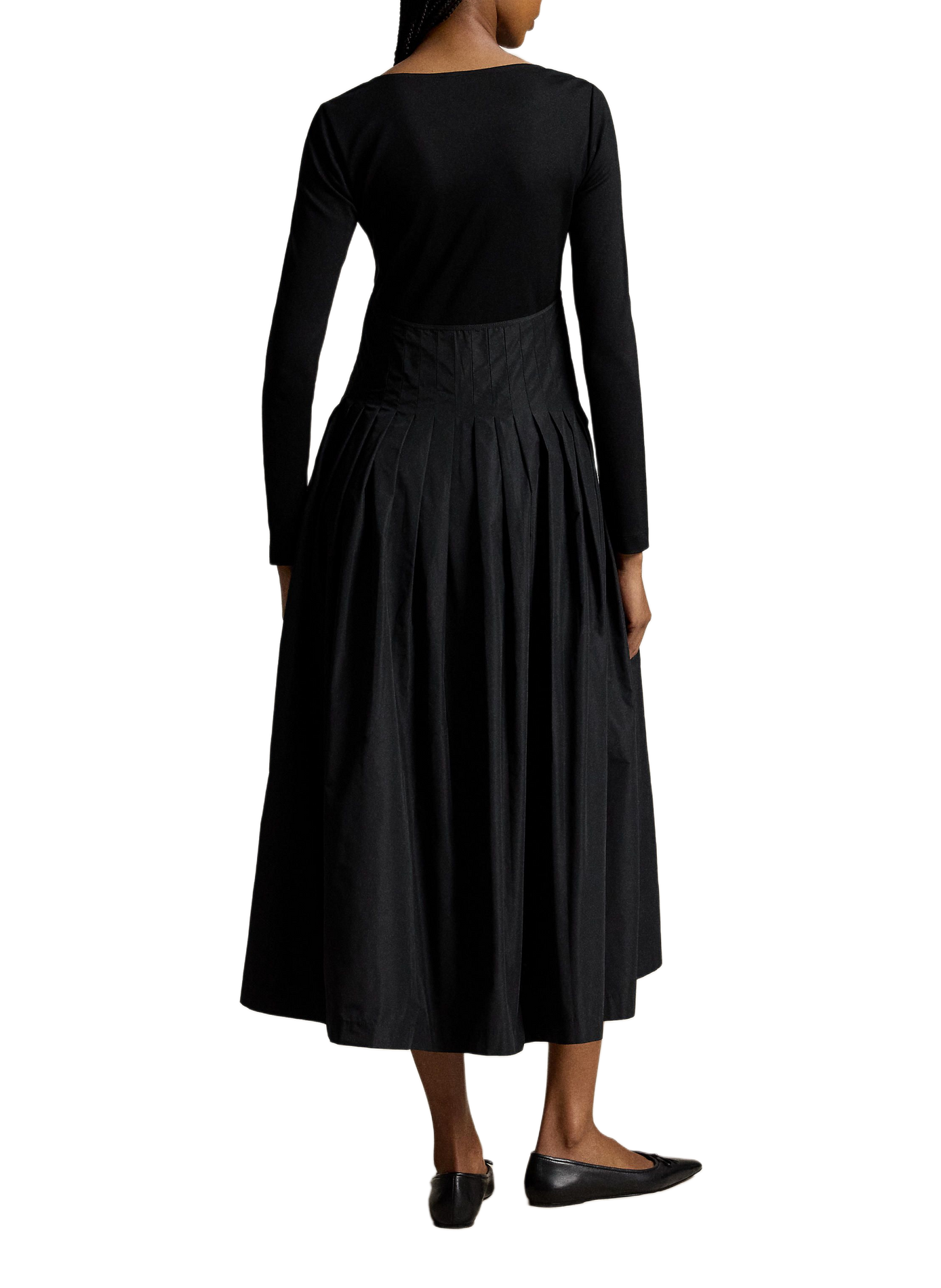 Robe trapèze col rond POLO RALPH LAUREN Black