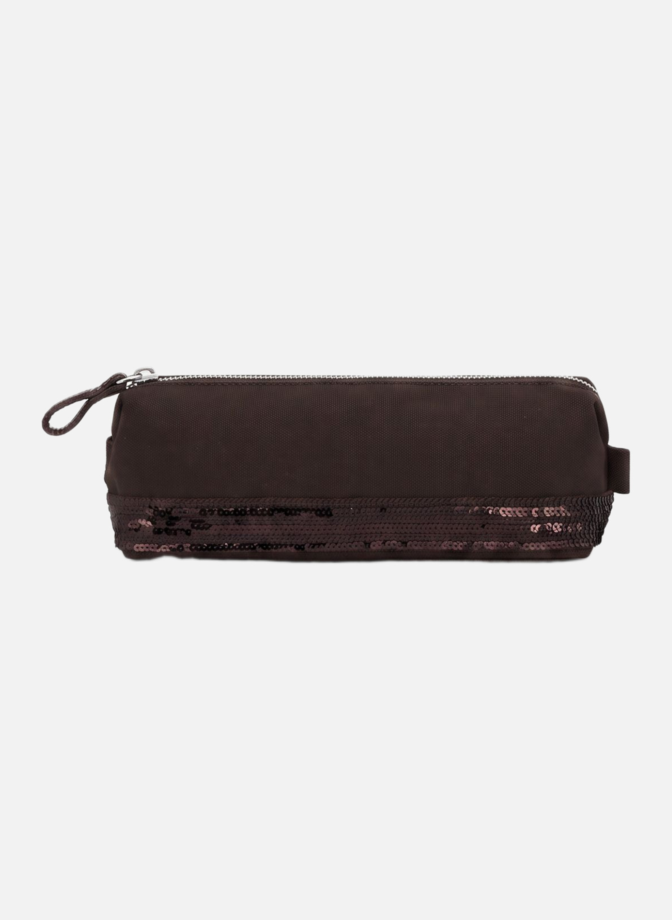 Trousse écolier en toile VANESSA BRUNO Marron