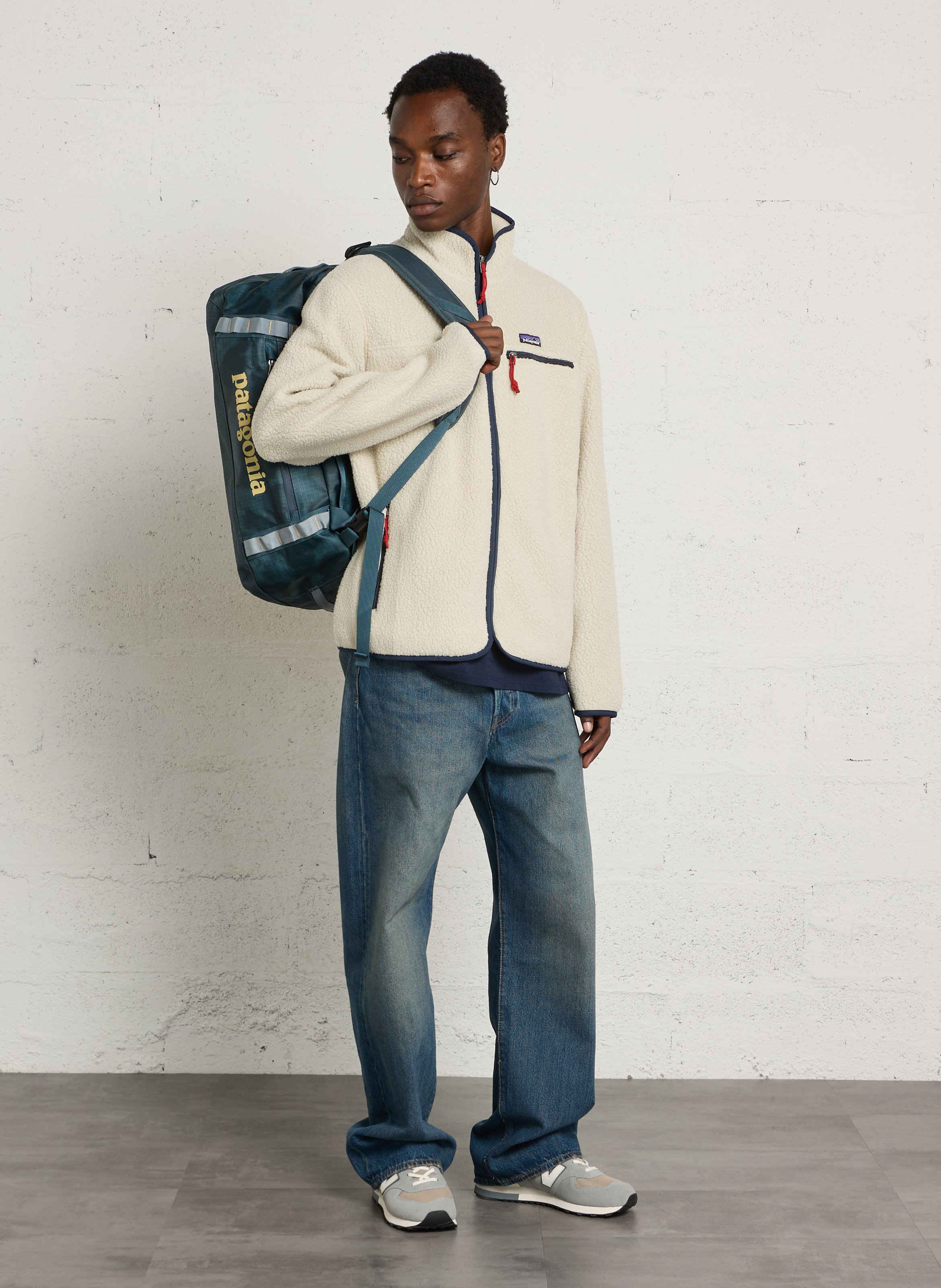 Oversized polar fleece met opstaande kraag PATAGONIA Beige