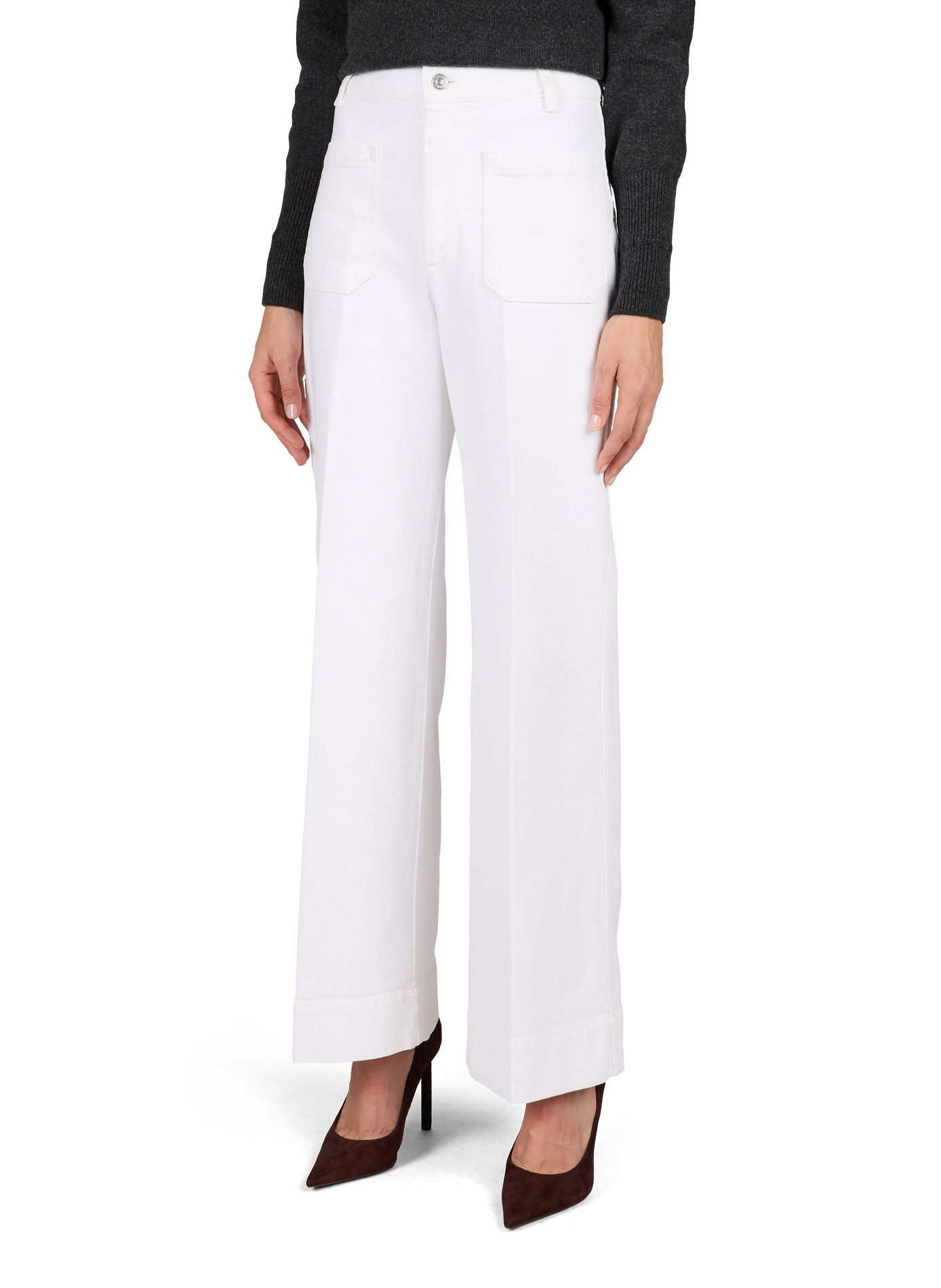 Wide cotton jeans  VICTORIA BECKHAM White