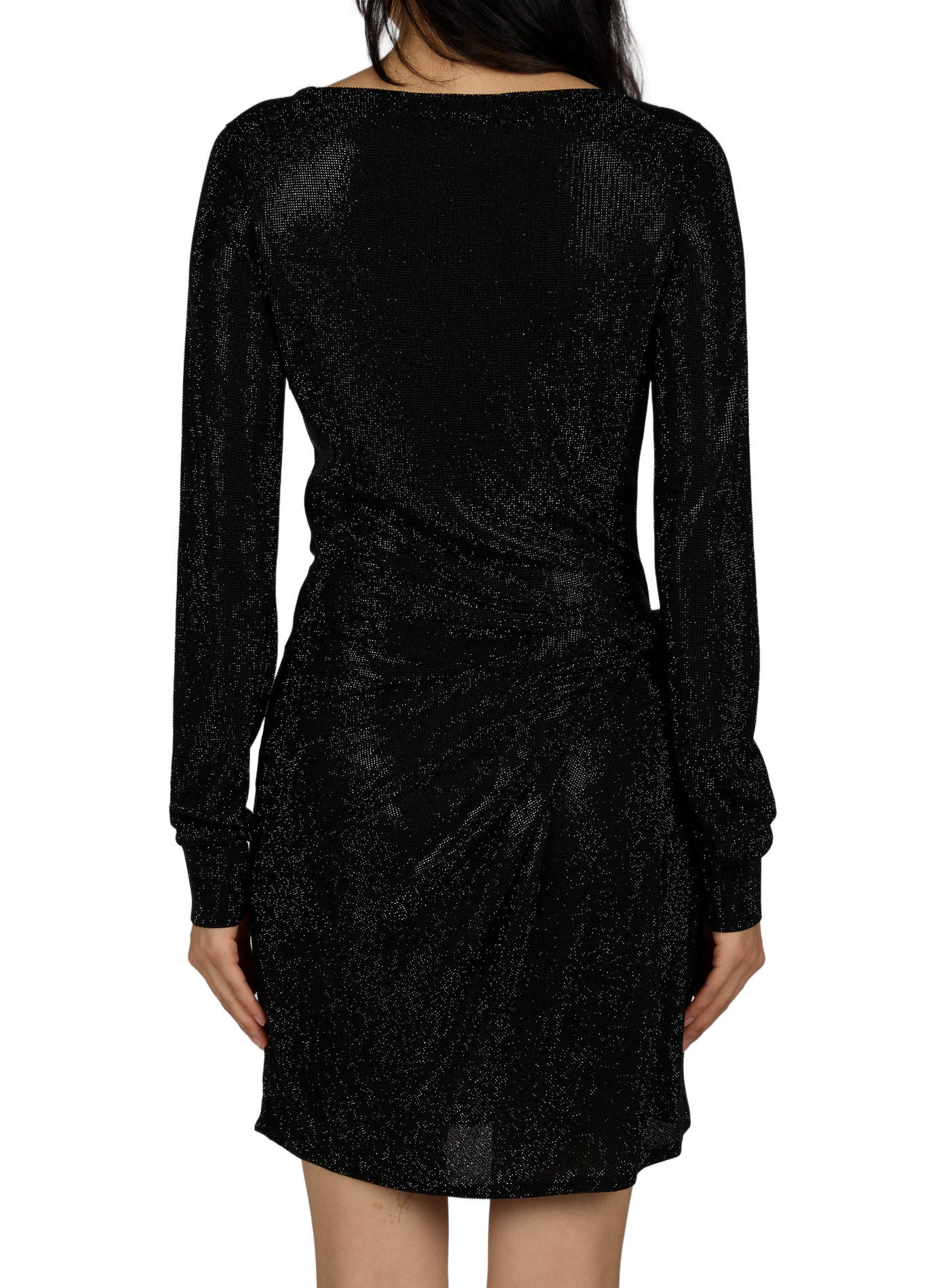 Kurzes Kleid mit V-Ausschnitt ALEXANDER WANG Schwarz
