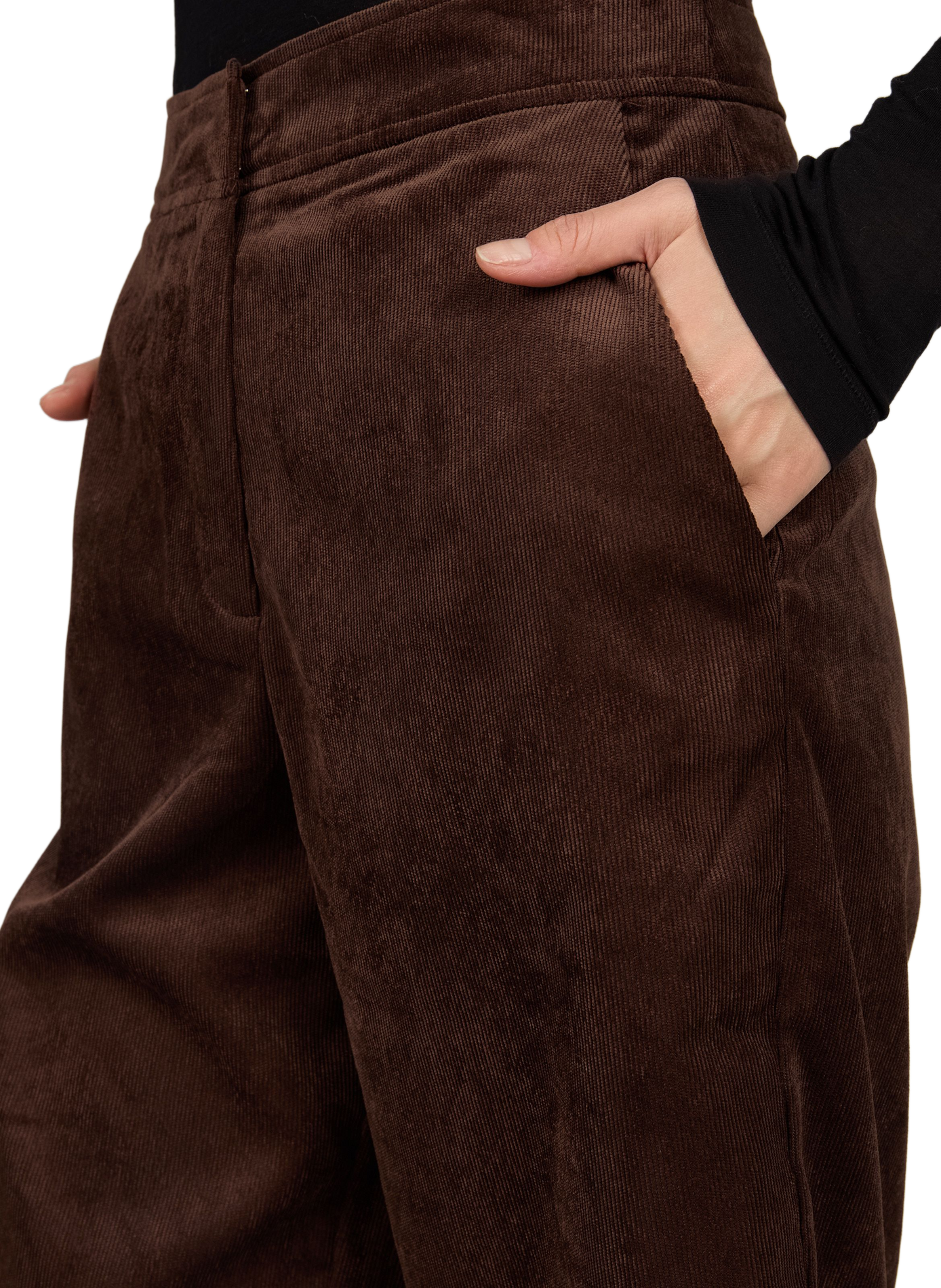 Corduroy Bermuda shorts VILA Brown