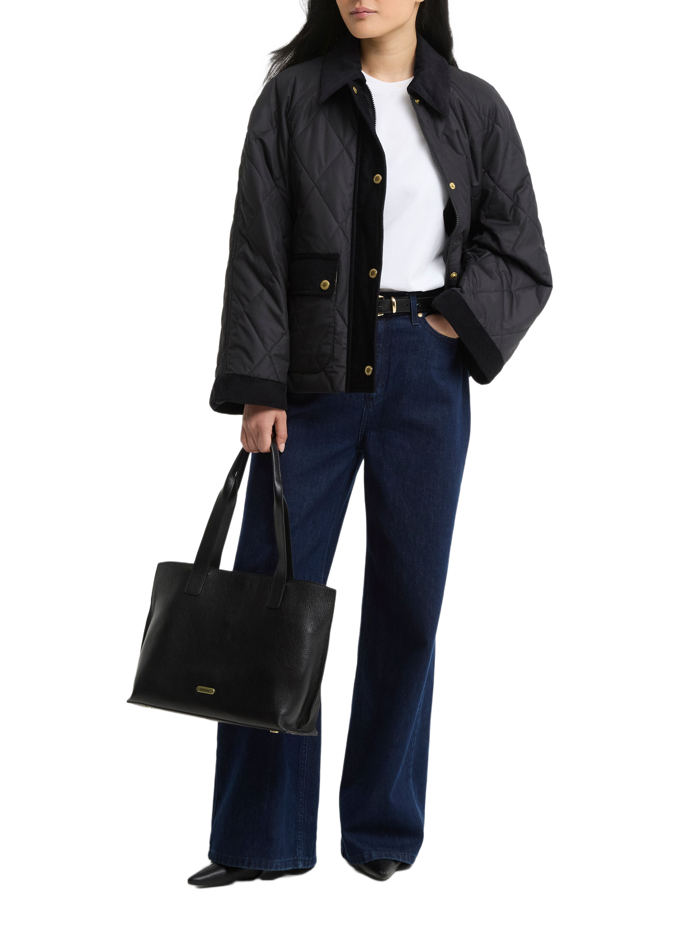 Kilnwick Quilt straight padded jacket BARBOUR Black