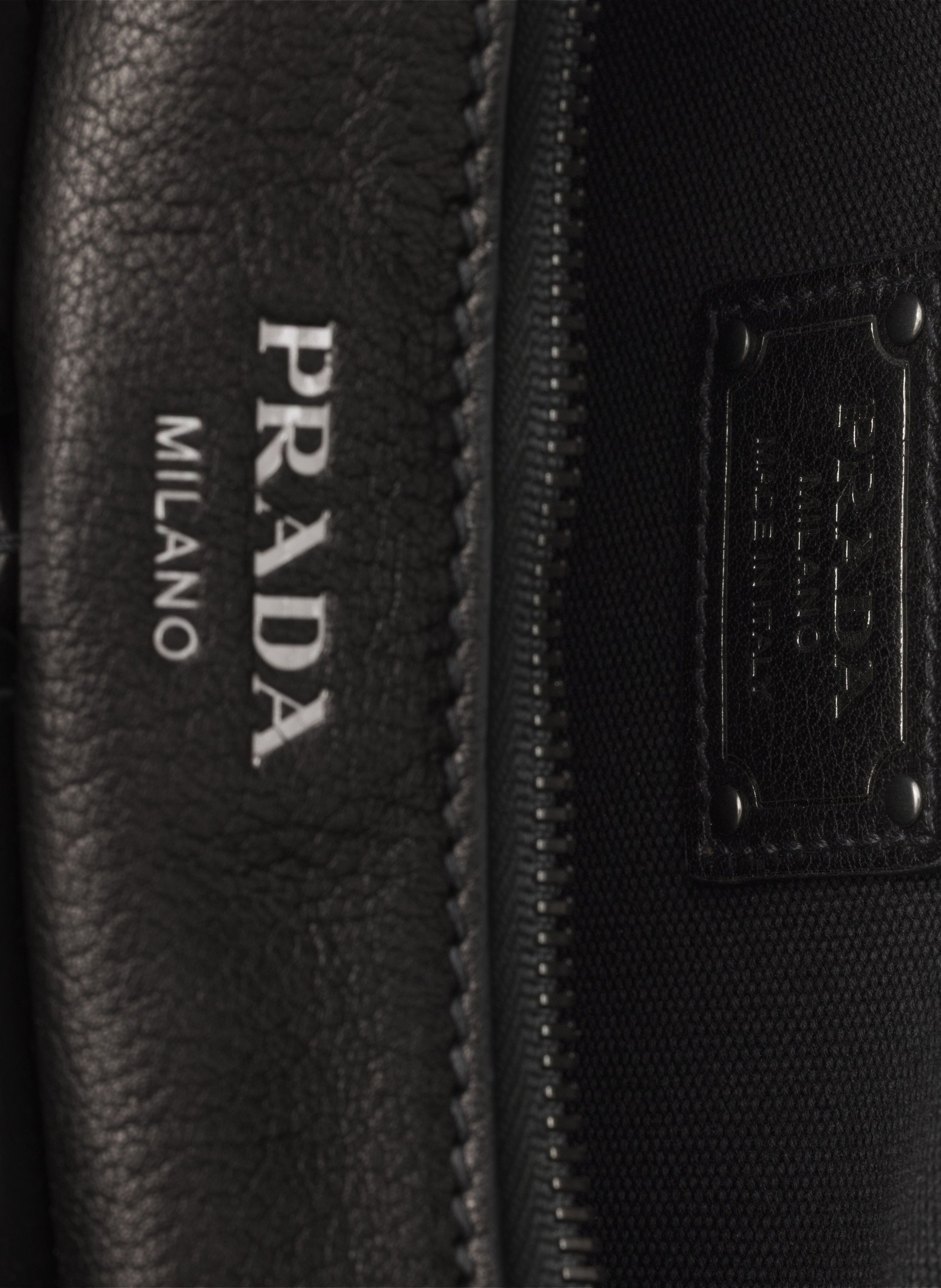 Sac porté épaule prada route en cuir PRADA Noir