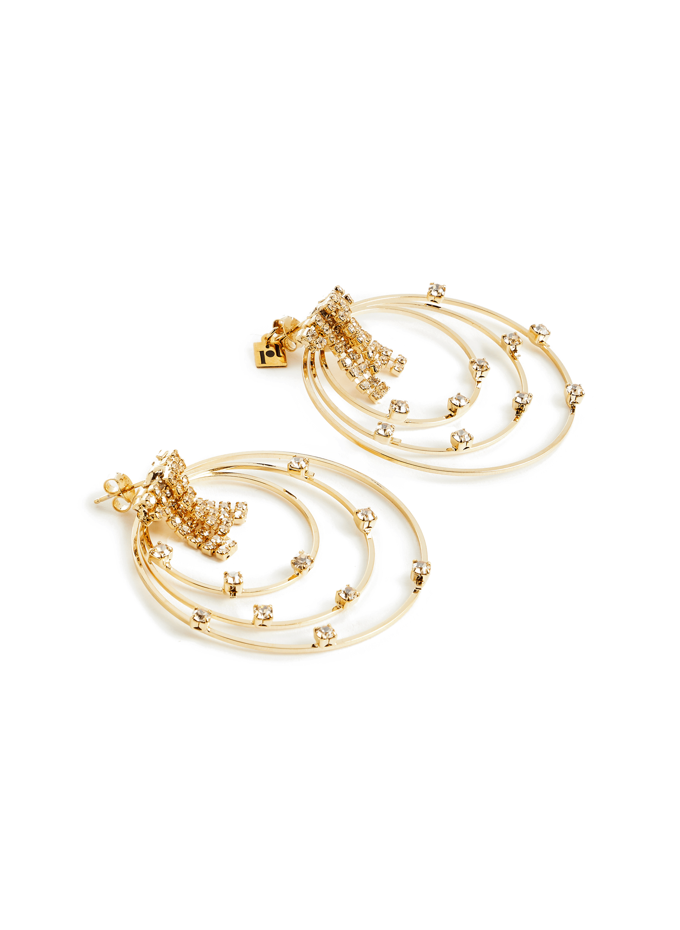 Boucles d'oreille Arc avec cristaux ROSANTICA Doré