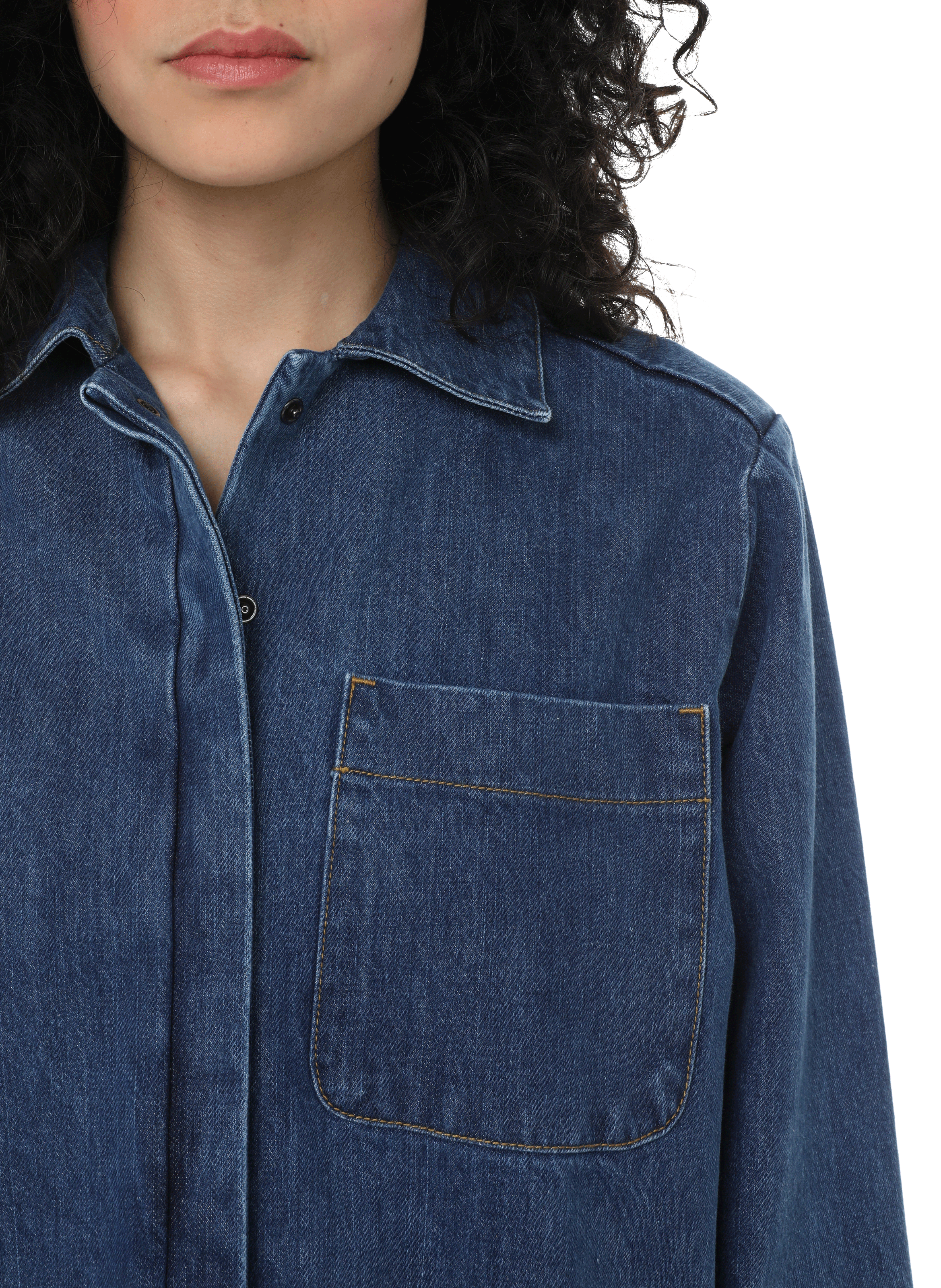 Long denim jacket ETRE CECILE Blue