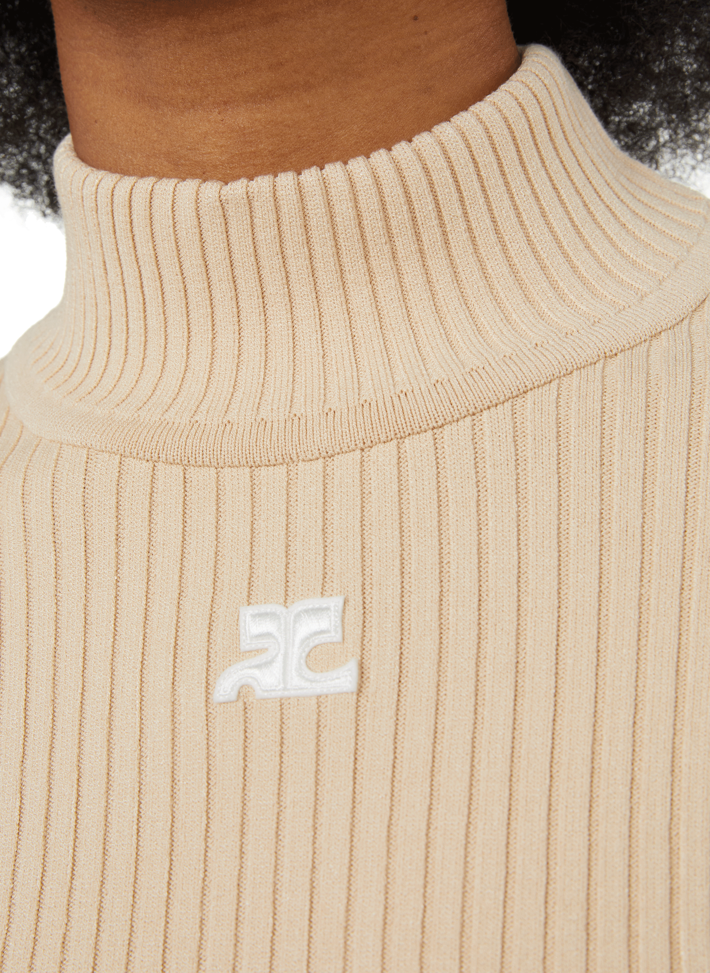 Knitted jumper COURRÈGES Beige