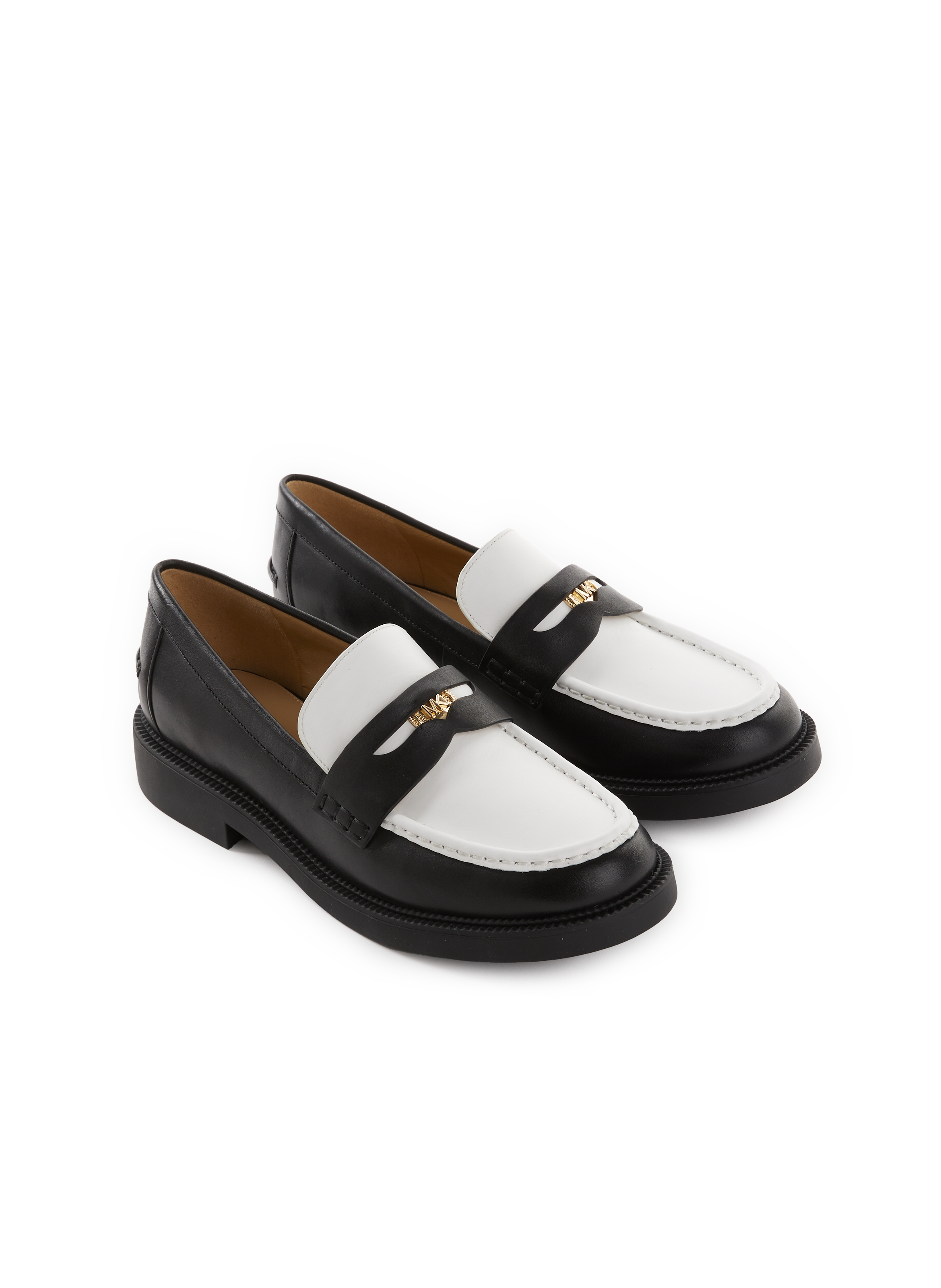 Two-tone leather loafers MICHAEL KORS Multicolour