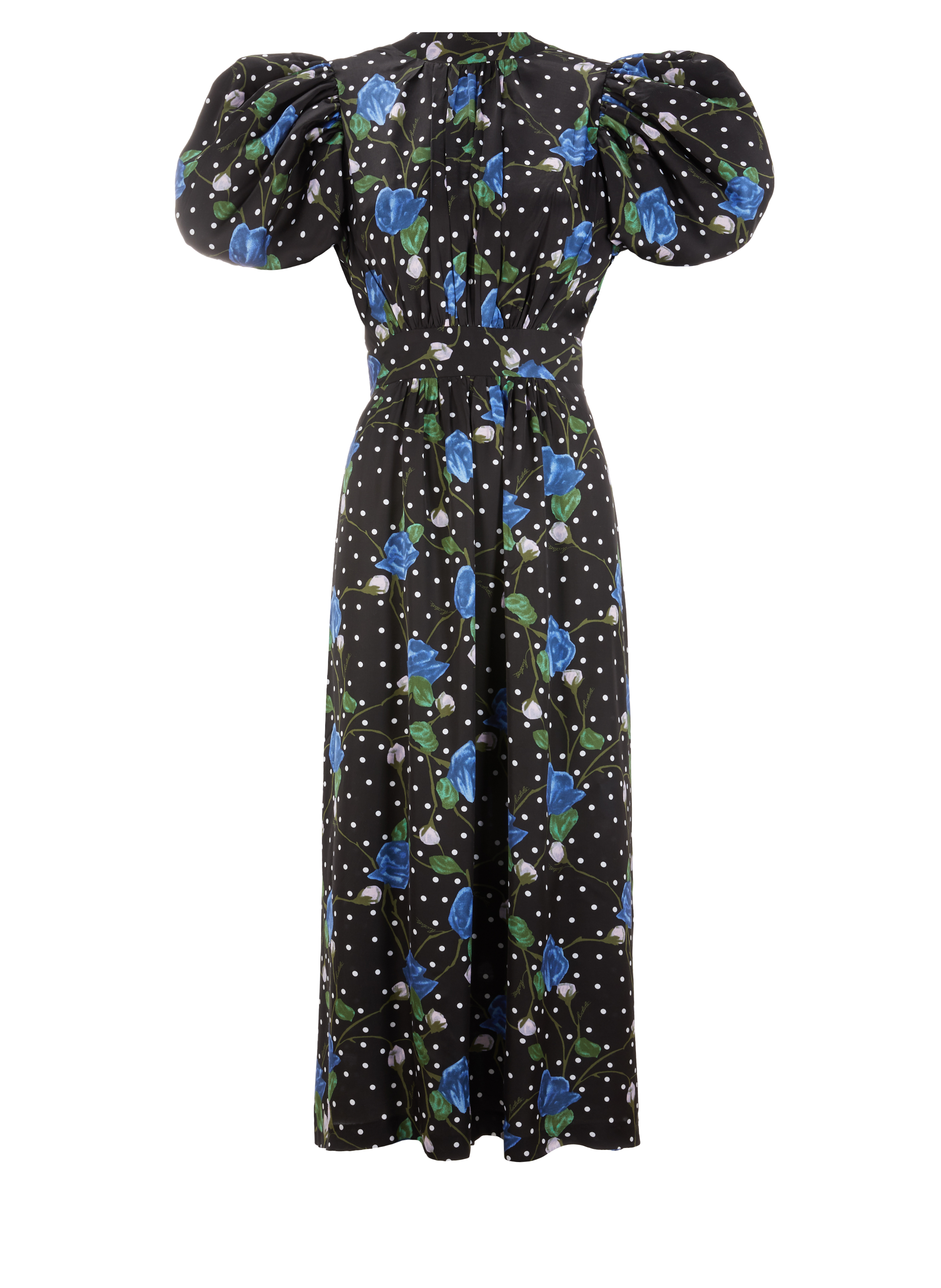 Robe midi à motif ROTATE Noir