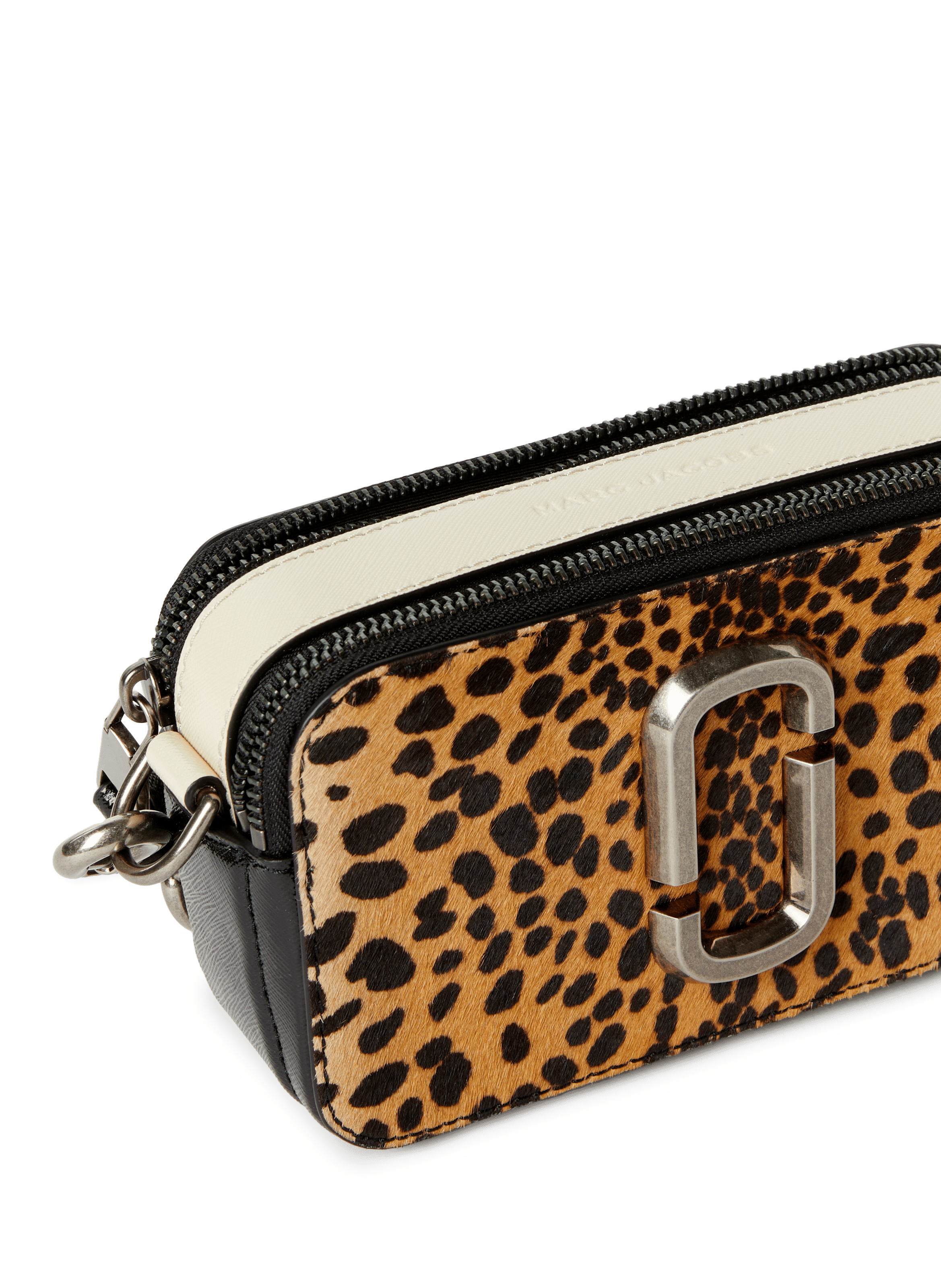 Sac à bandoulière The Cheetah Haircalf Snapshot MARC JACOBS Noir