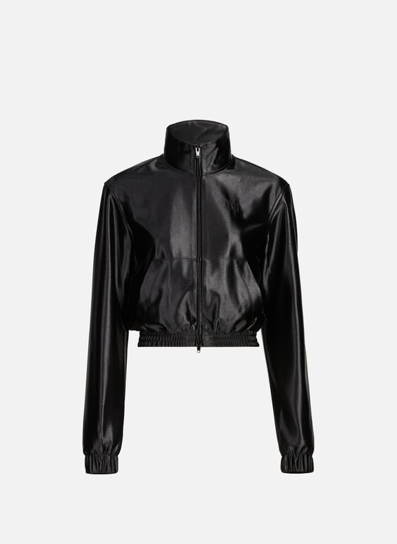 Satin short jacket Black by ALEXANDER WANG ALEXANDER WANG Satin short jacket Black