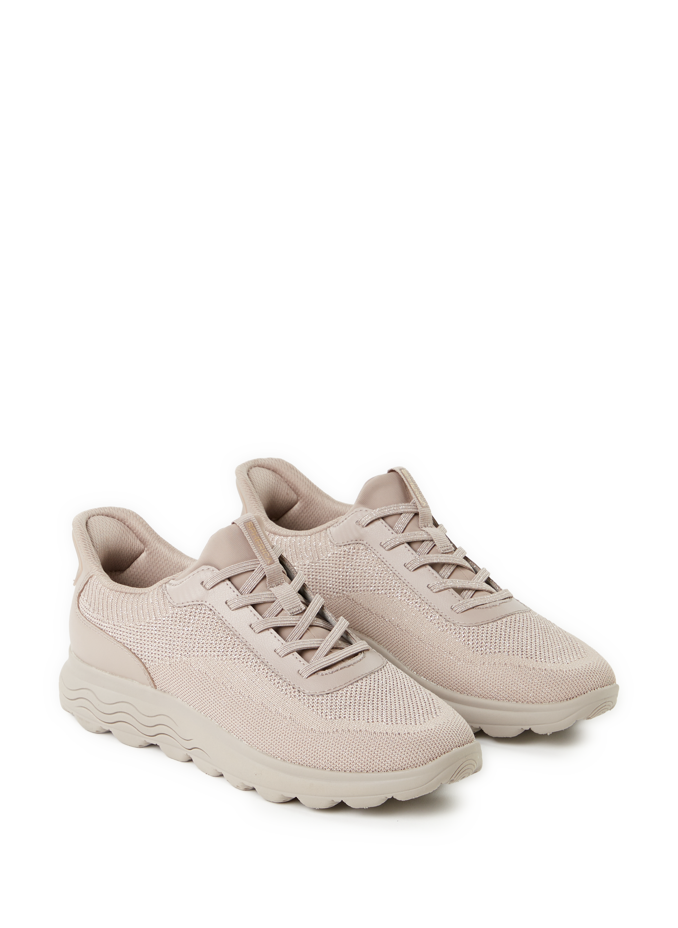 Baskets brillantes à bout rond GEOX Rose