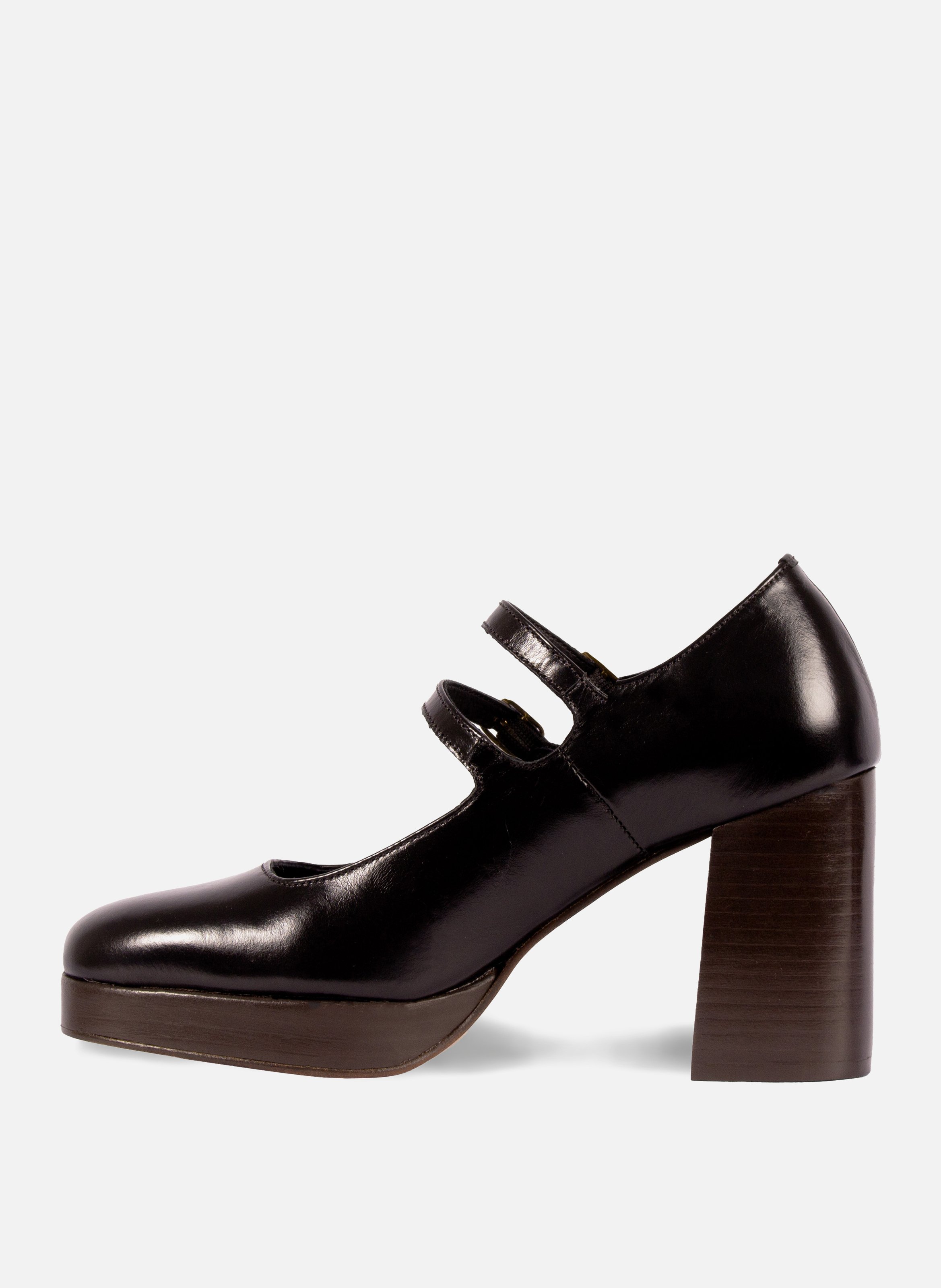 Babies plateforme cuir JULES & JENN Noir