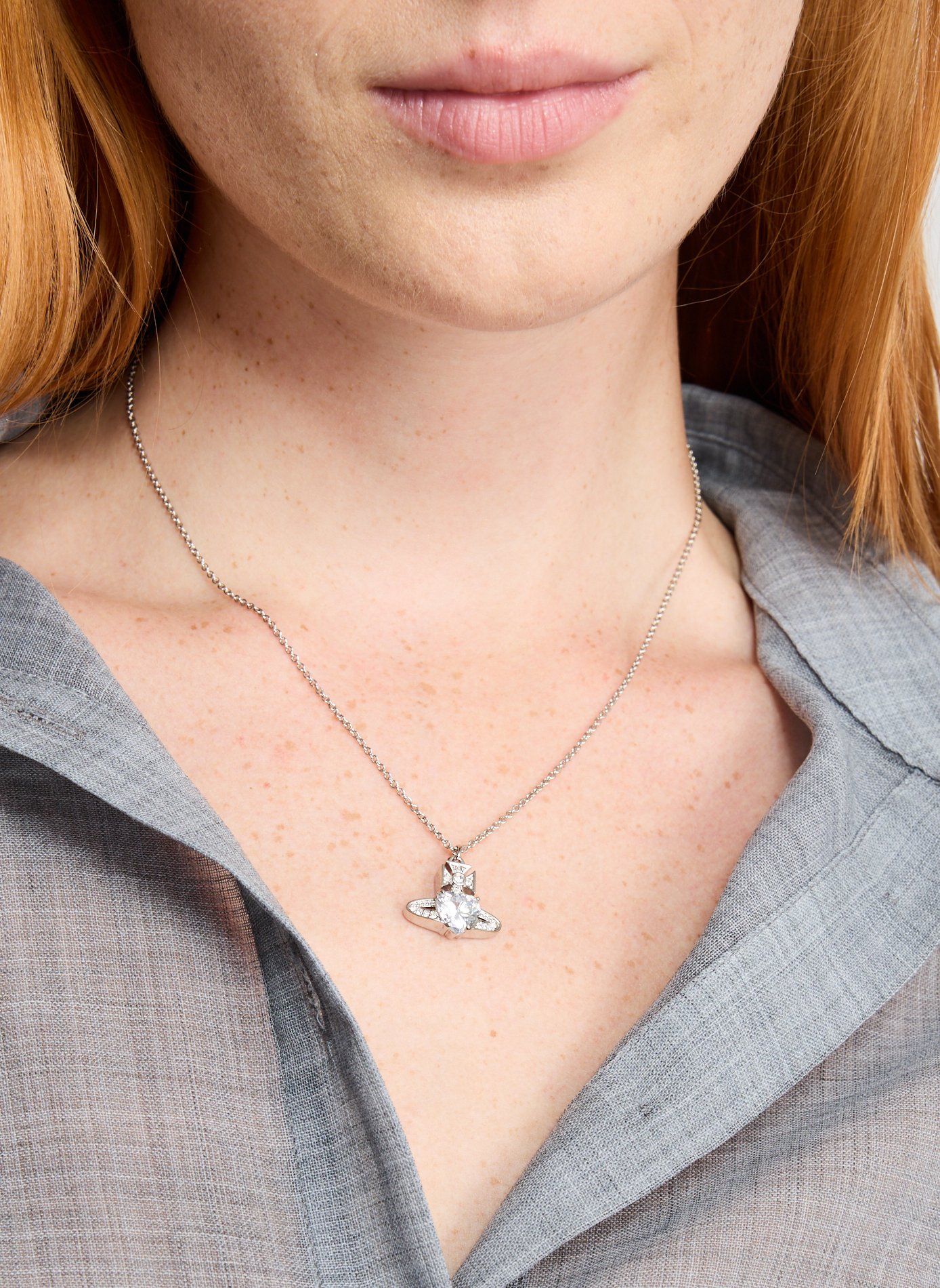 Collier pendentif Ariella VIVIENNE WESTWOOD Gris