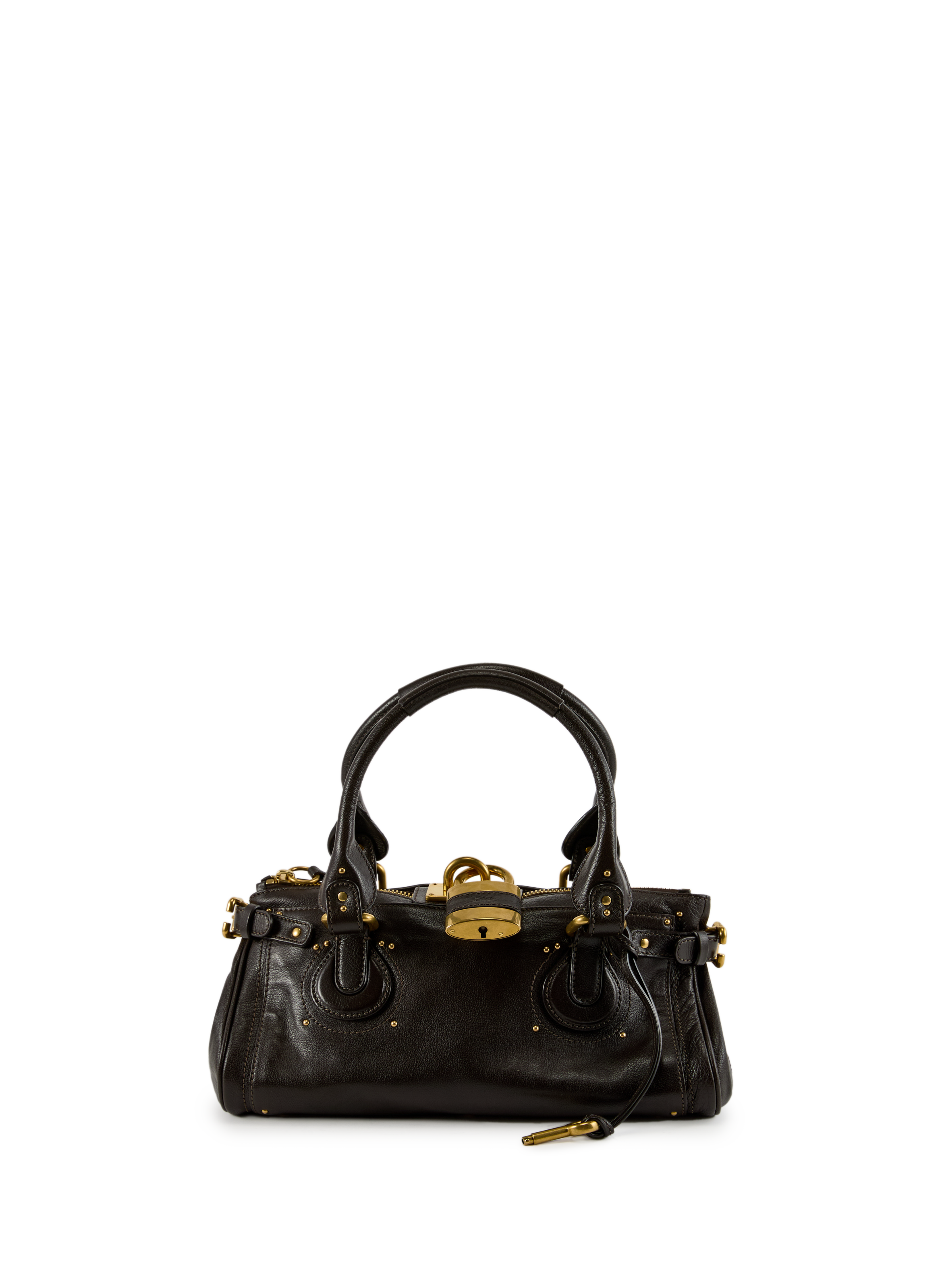 CHLOÉ Sac à main en cuir Marron