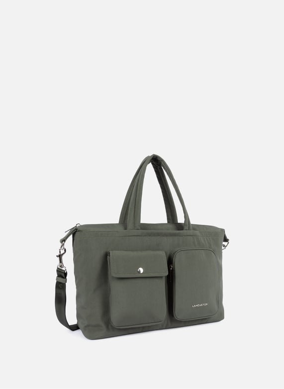 Sac à main bowling - basic pocket | Kaki by LANCASTER Sac à main bowling - basic pocket Kaki