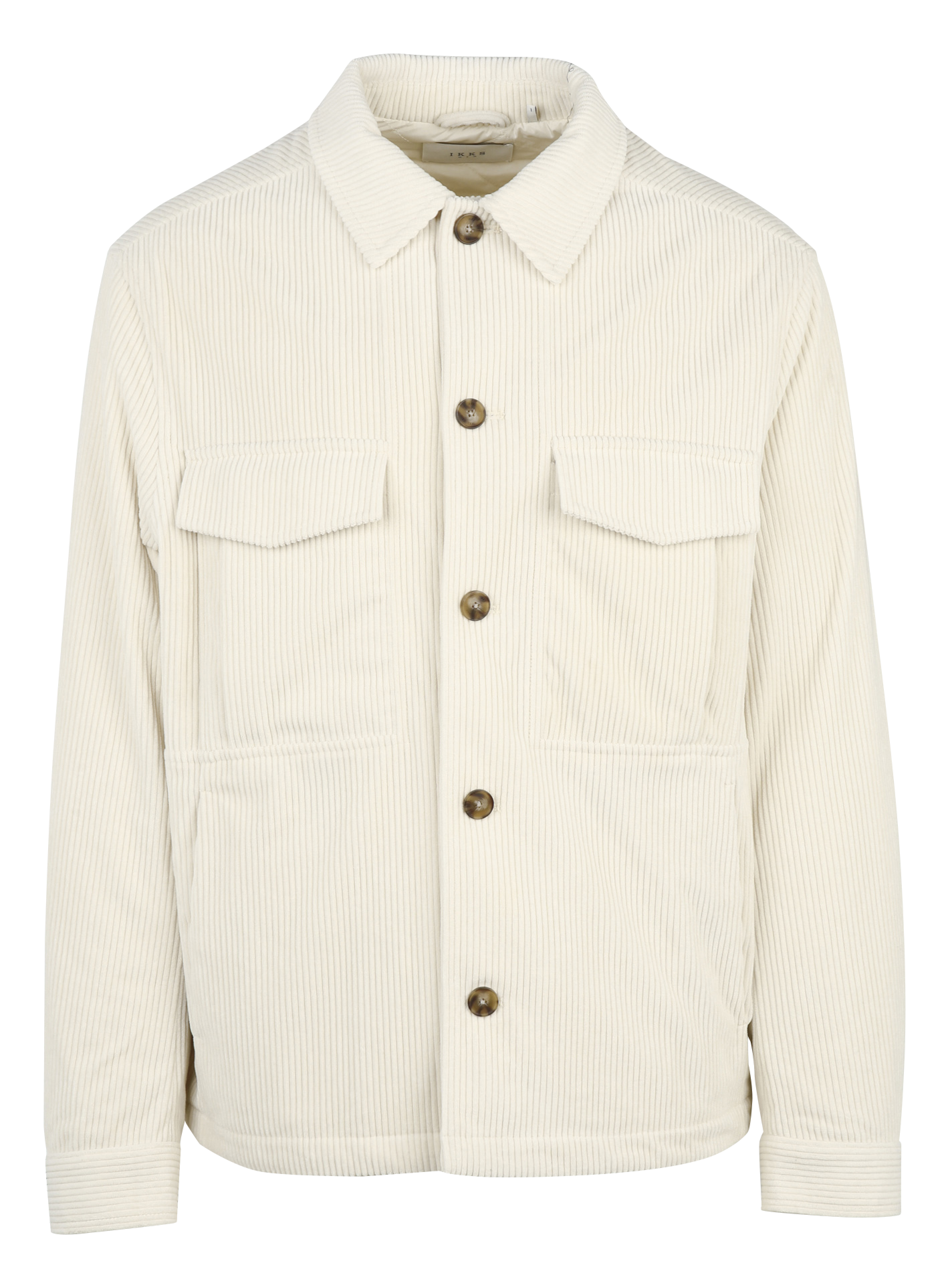 Veste col classique en velours côtelé IKKS Blanc