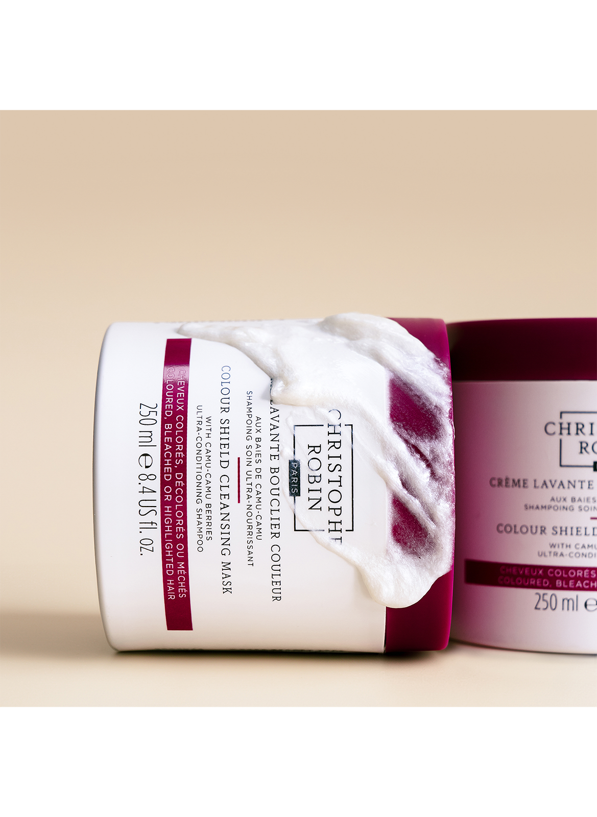 Crème lavante bouclier couleur aux baies de camu-camu CHRISTOPHE ROBIN No color