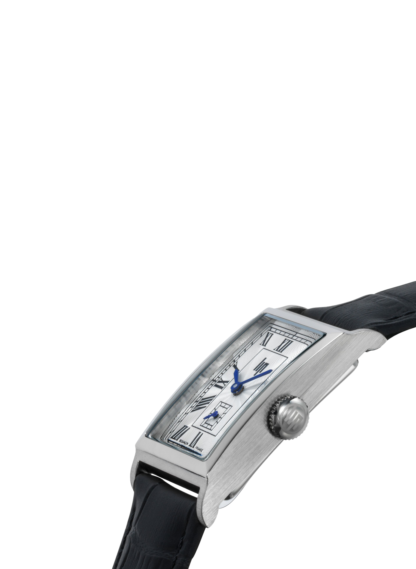 Montre à quartz en cuir LIP Argent
