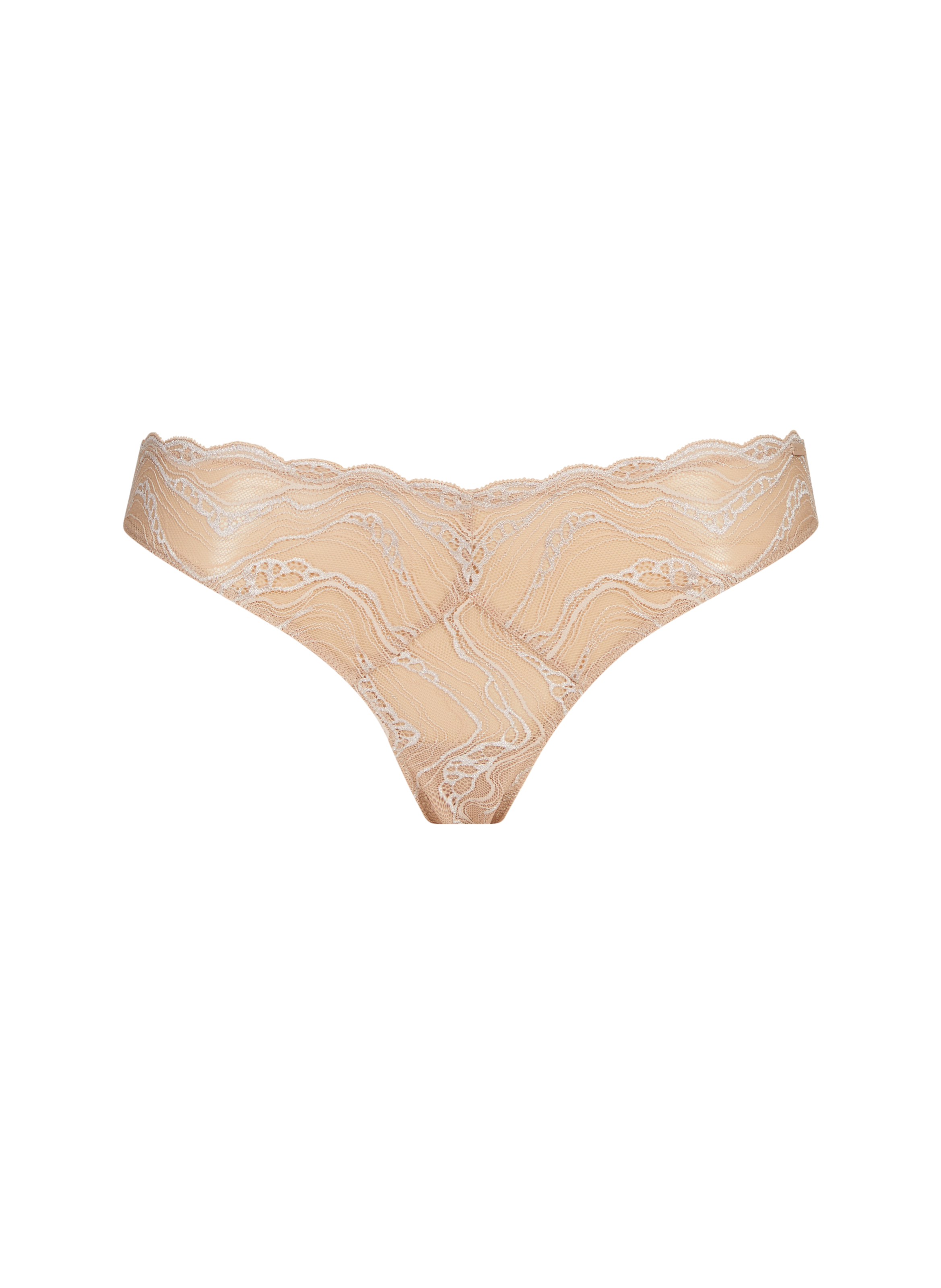 CALVIN KLEIN Culotte en dentelle Beige