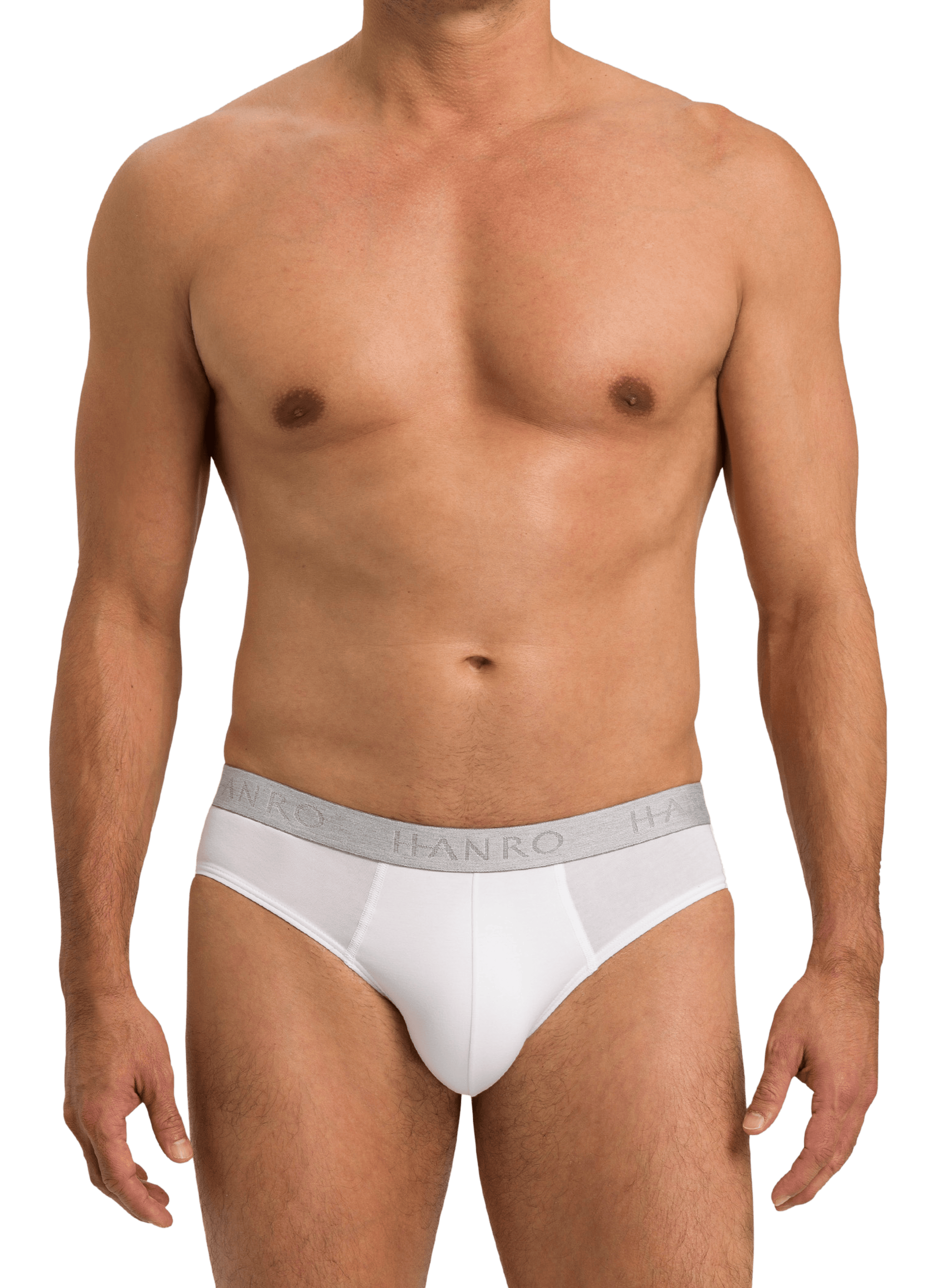 Stretch cotton briefs HANRO White
