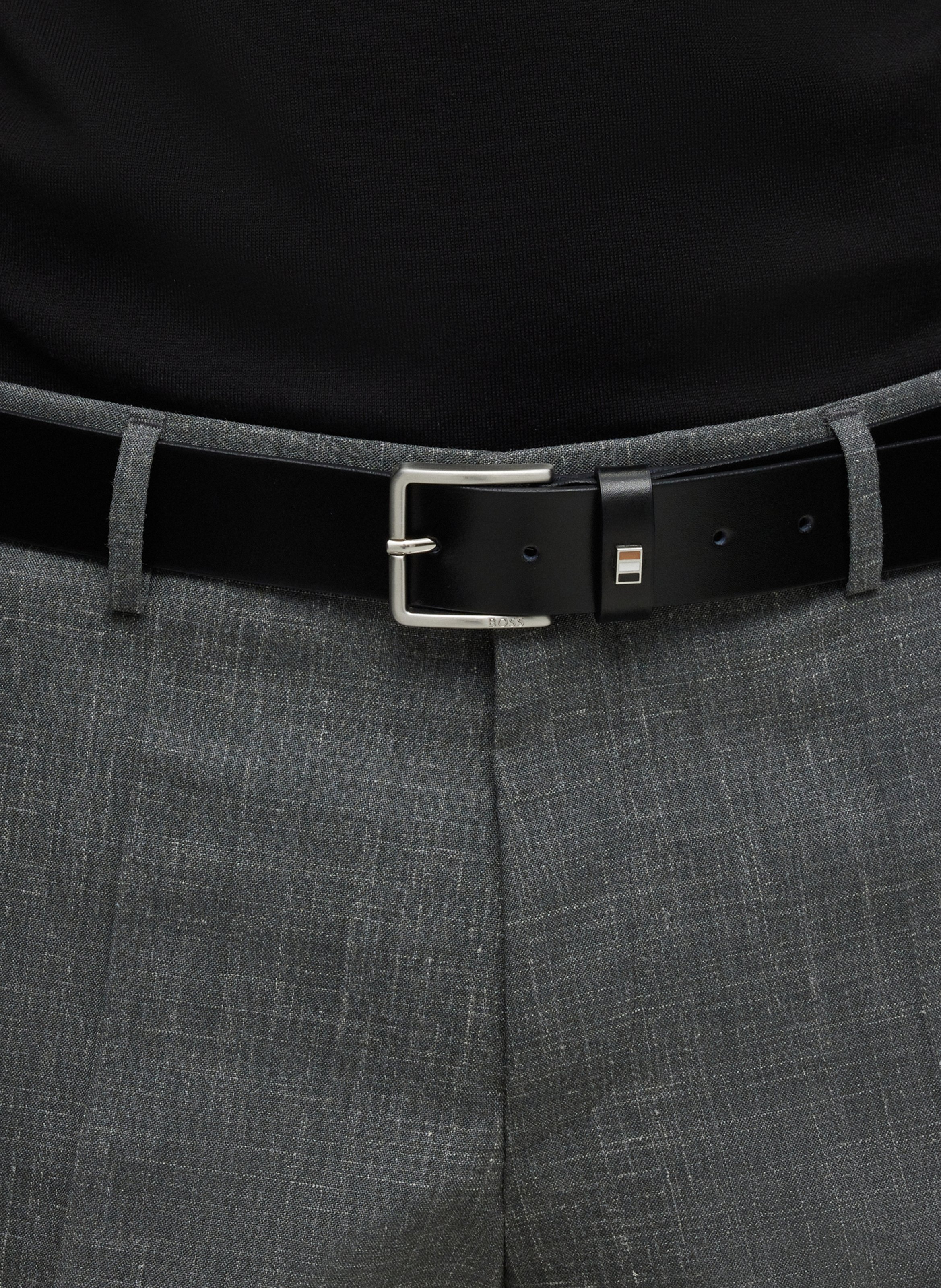 Ceinture en cuir BOSS Noir