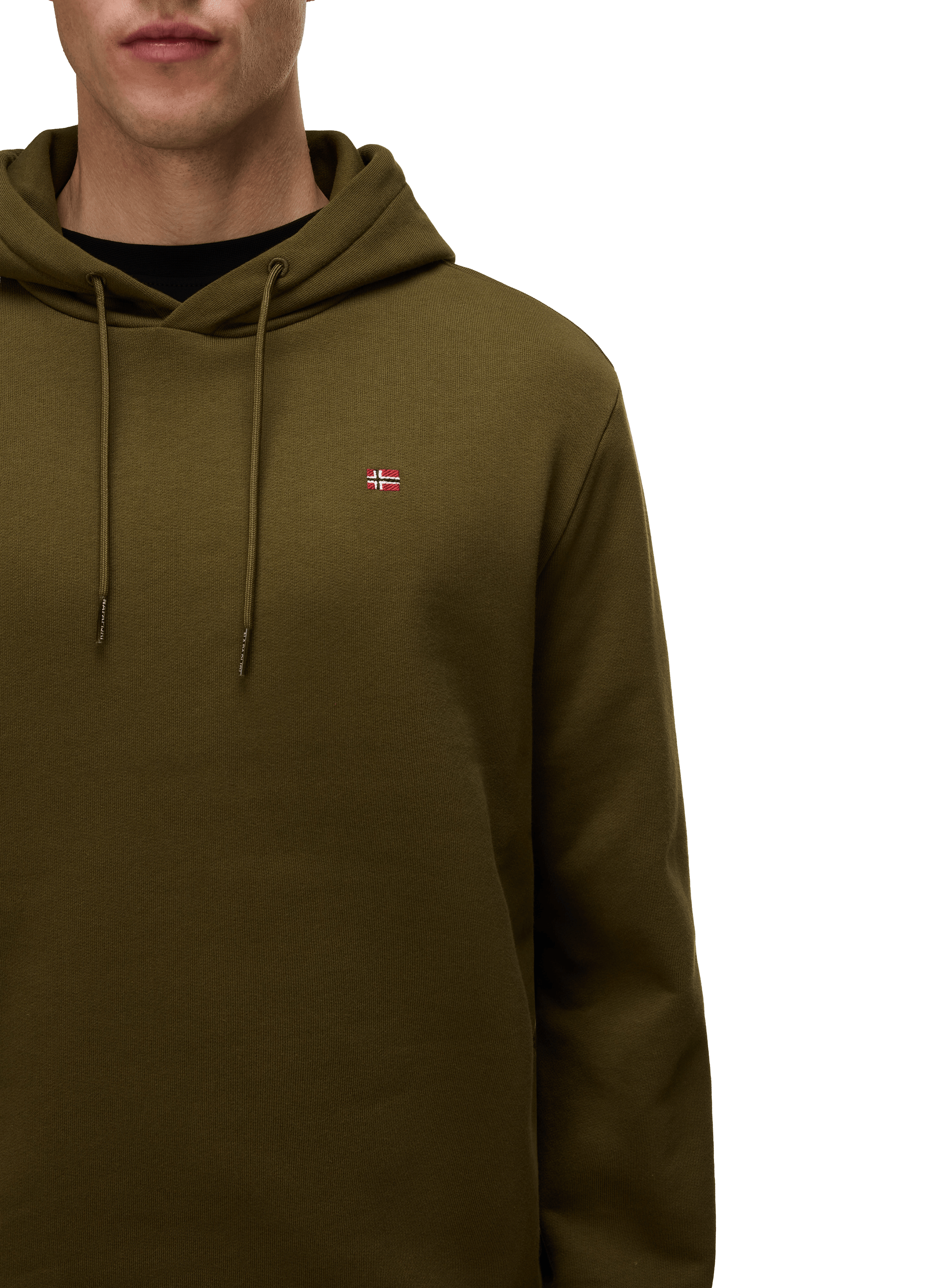 Hoodie en coton NAPAPIJRI Kaki