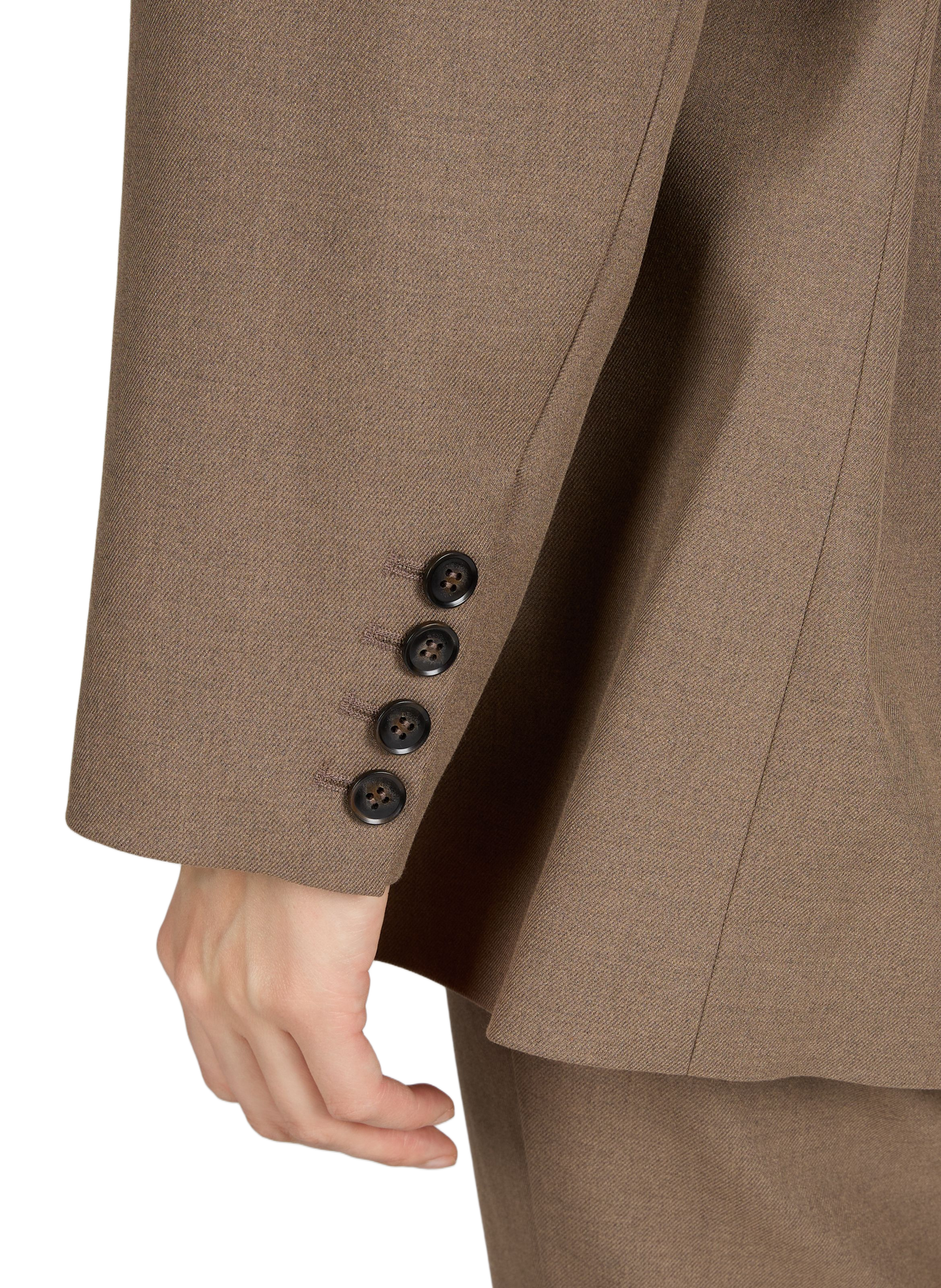 Blazer uni boutonné GESTUZ Marron