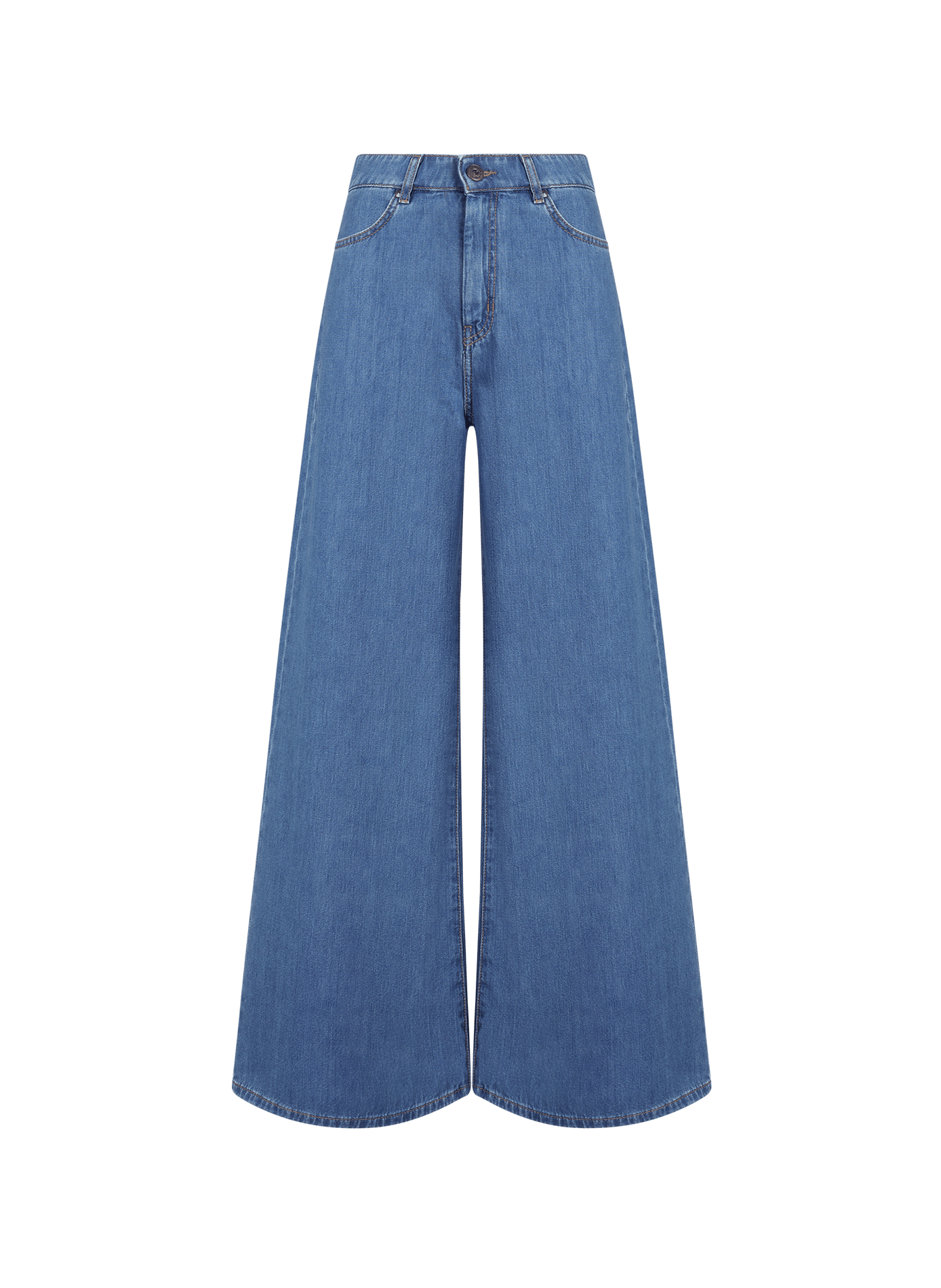 Jean large en coton  MAX MARA WEEK END Bleu