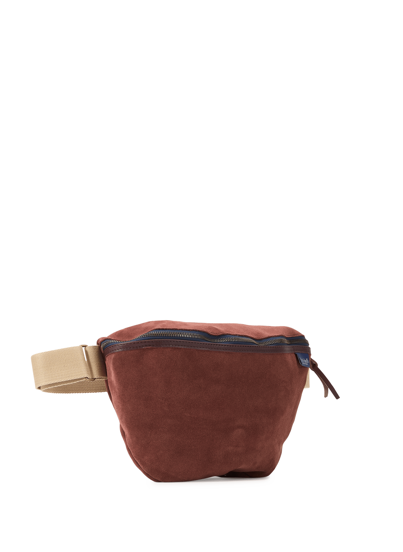 New Beat XL suede cow leather fanny pack BLEU DE CHAUFFE Red