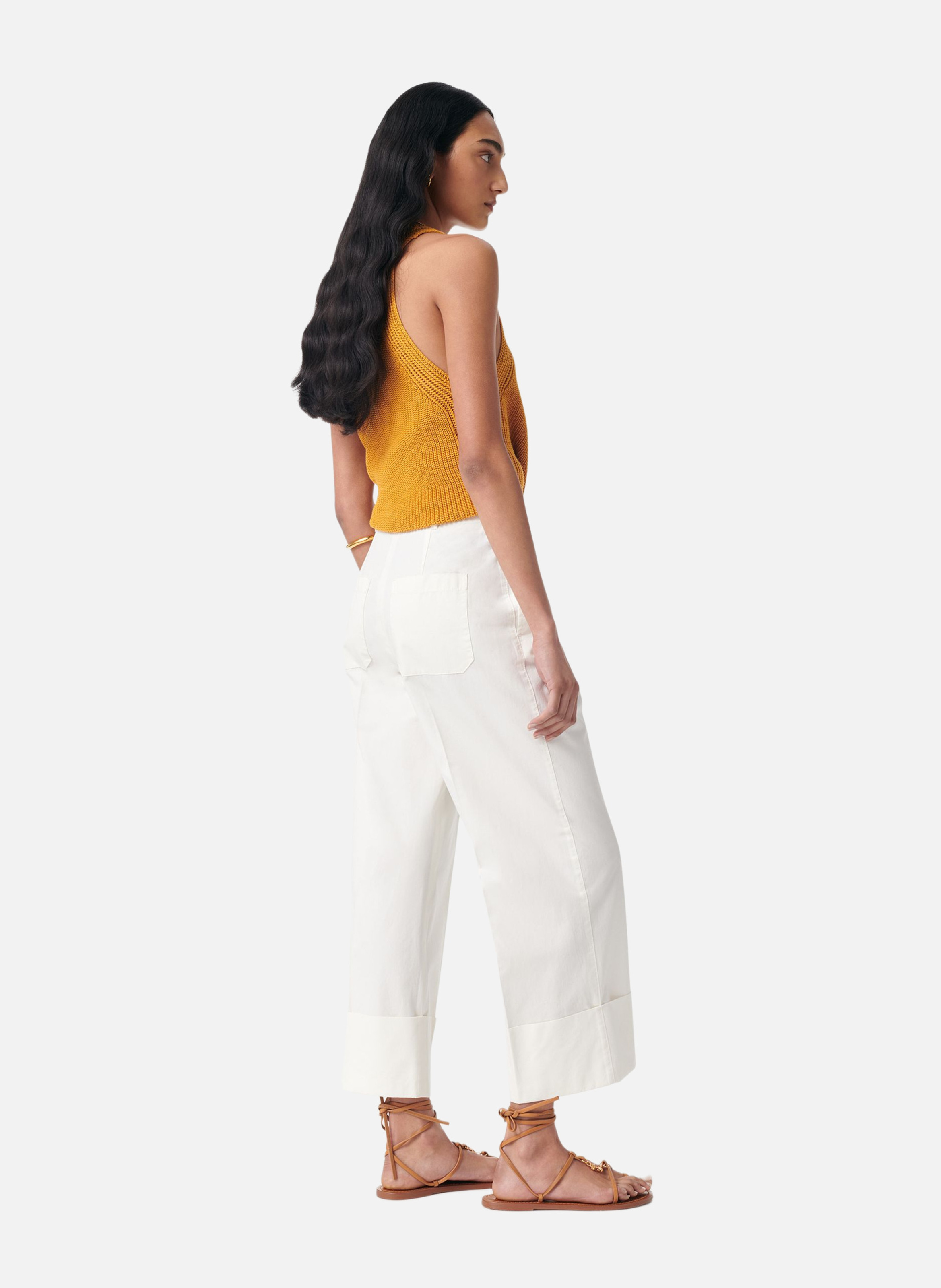 Pantalon gingembre VANESSA BRUNO Blanc