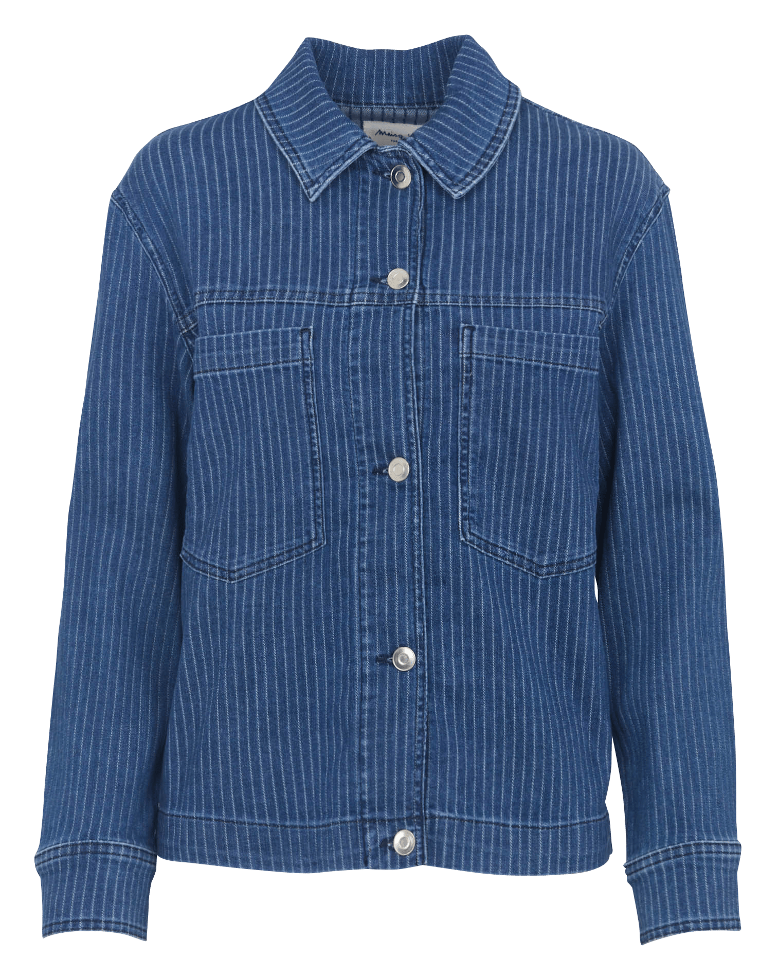 Veste droite boutonnée à rayures carla MAISON 123 Bleu