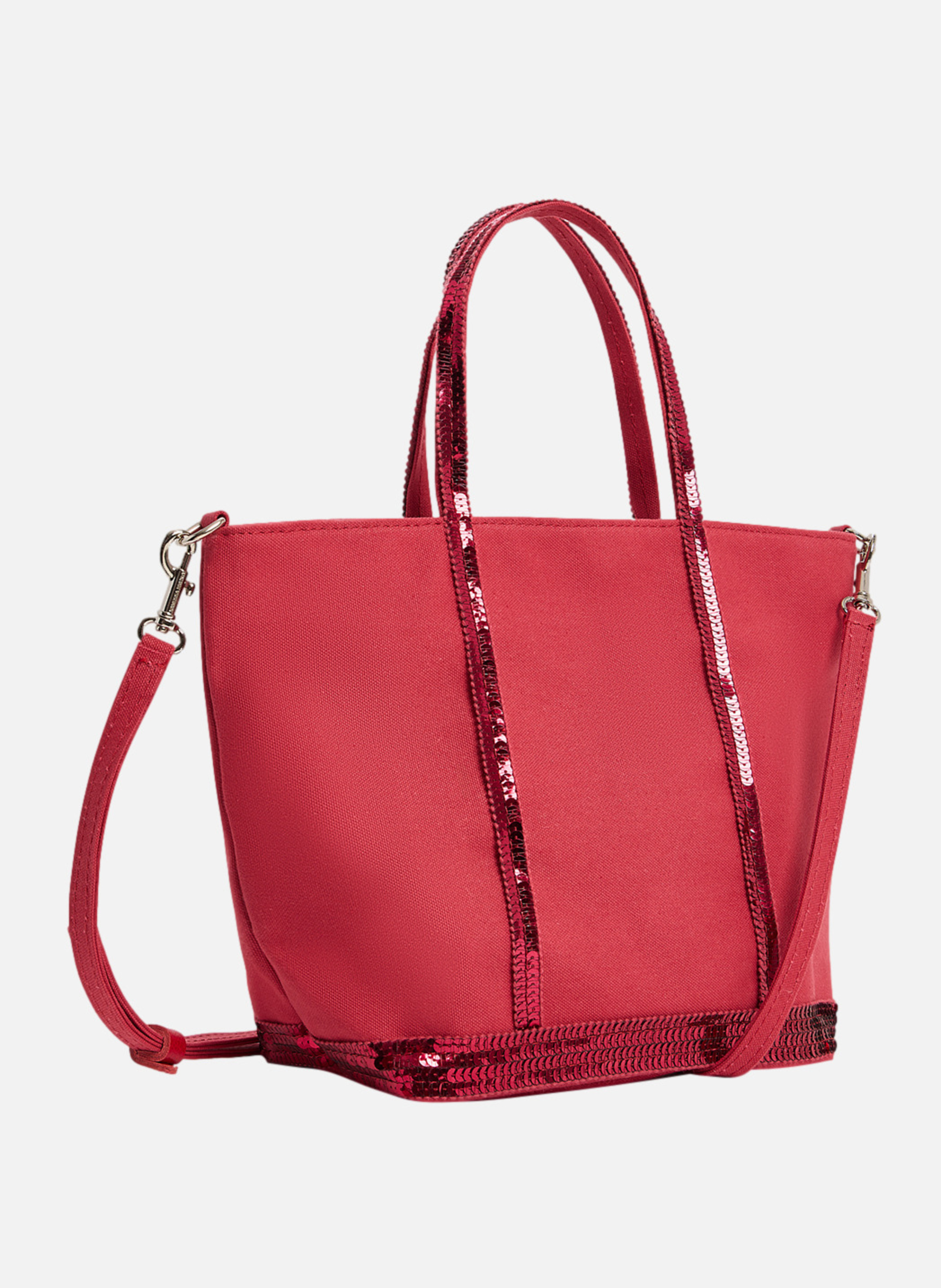 Cabas s zippé en toile VANESSA BRUNO Rose