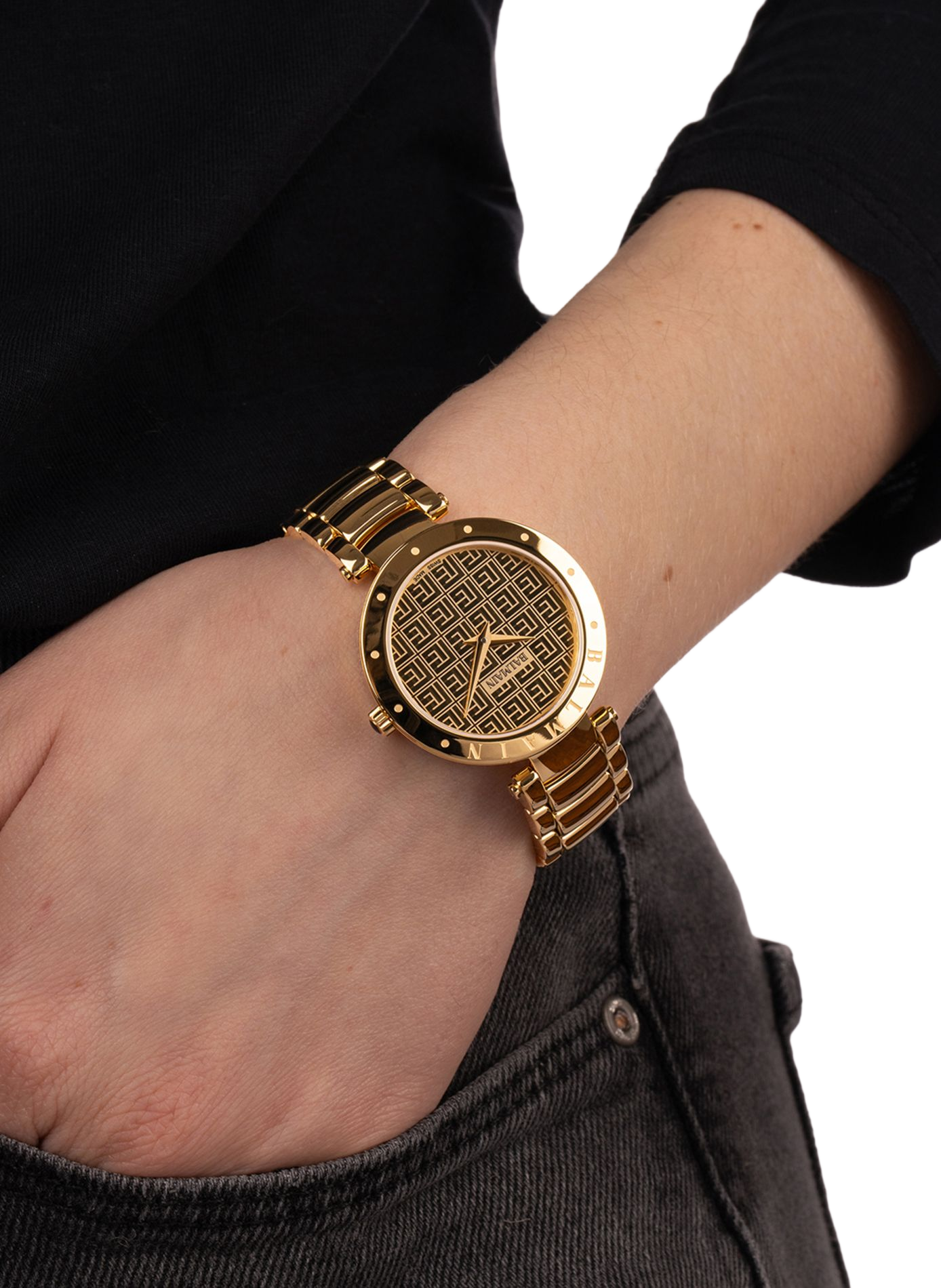 Montre analogique Quartz Balmainia en acier inoxydable BALMAIN WATCHES Doré