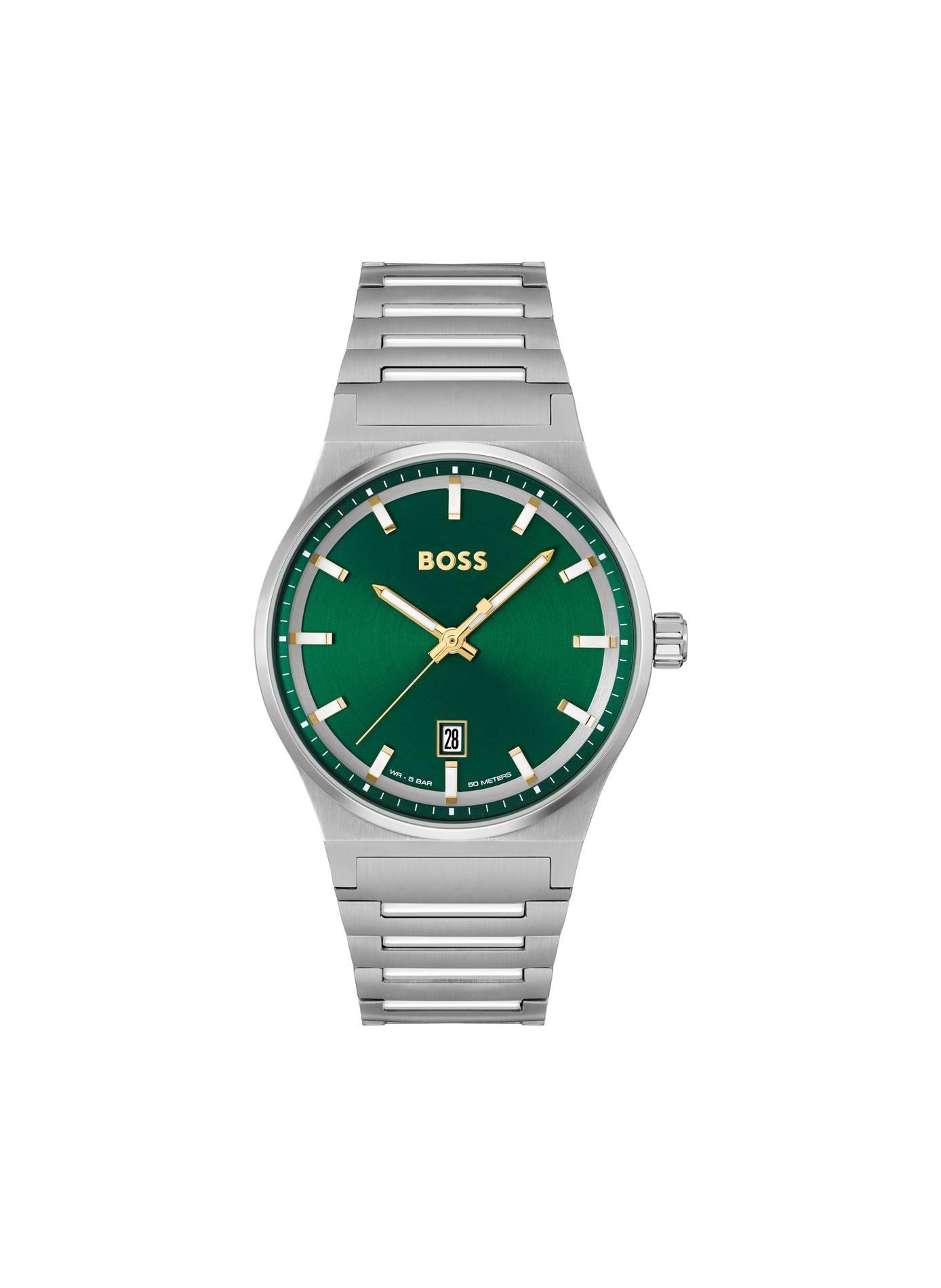 Montre quartz Candor en acier inoxydable BOSS MONTRES Vert
