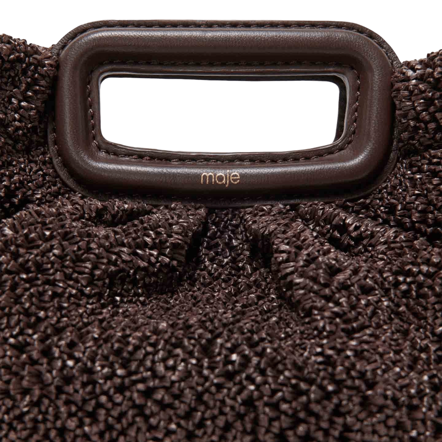 Sac bandoulière uni m MAJE Marron