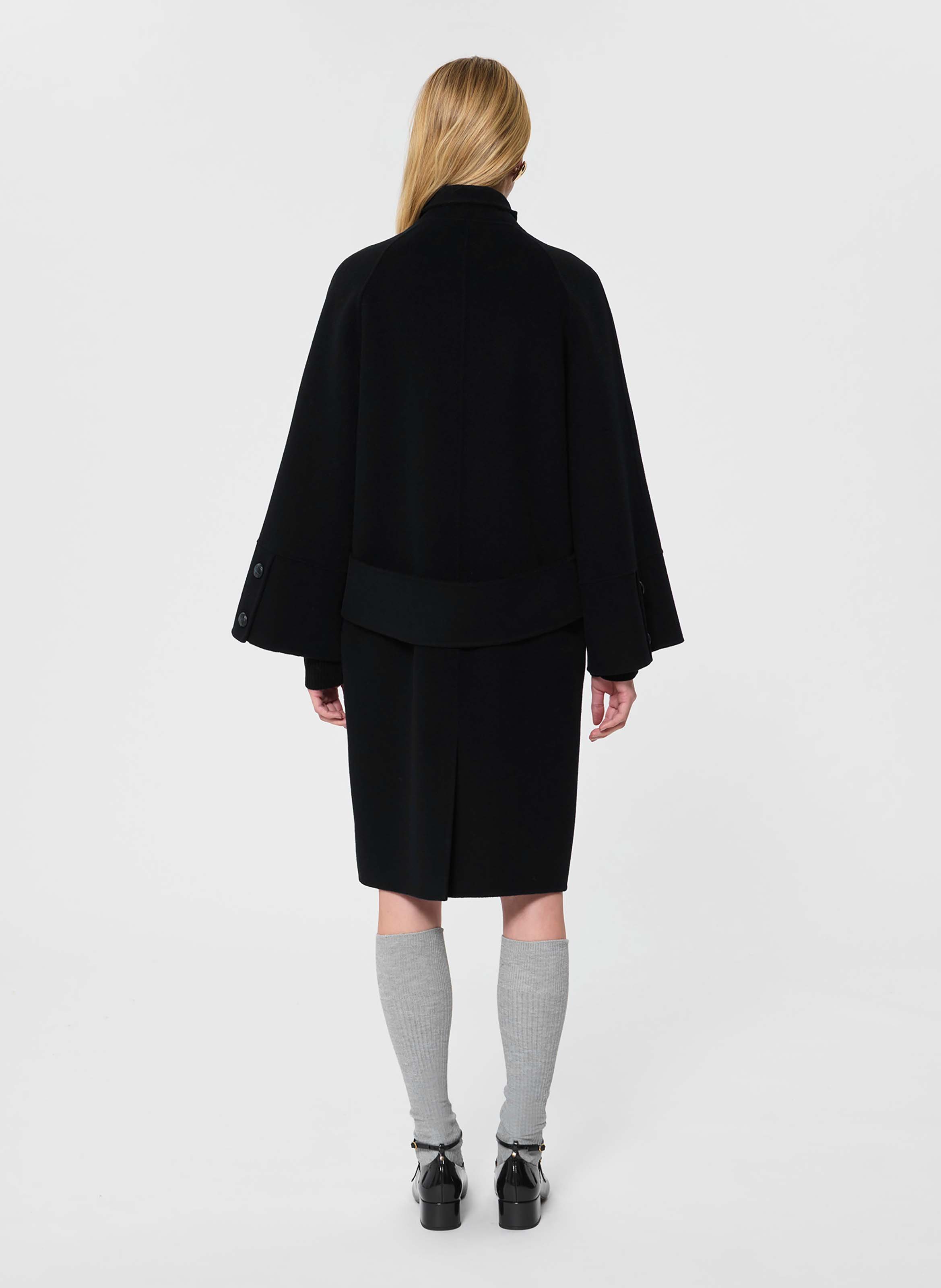 Manteau double face mocca TARA JARMON Noir