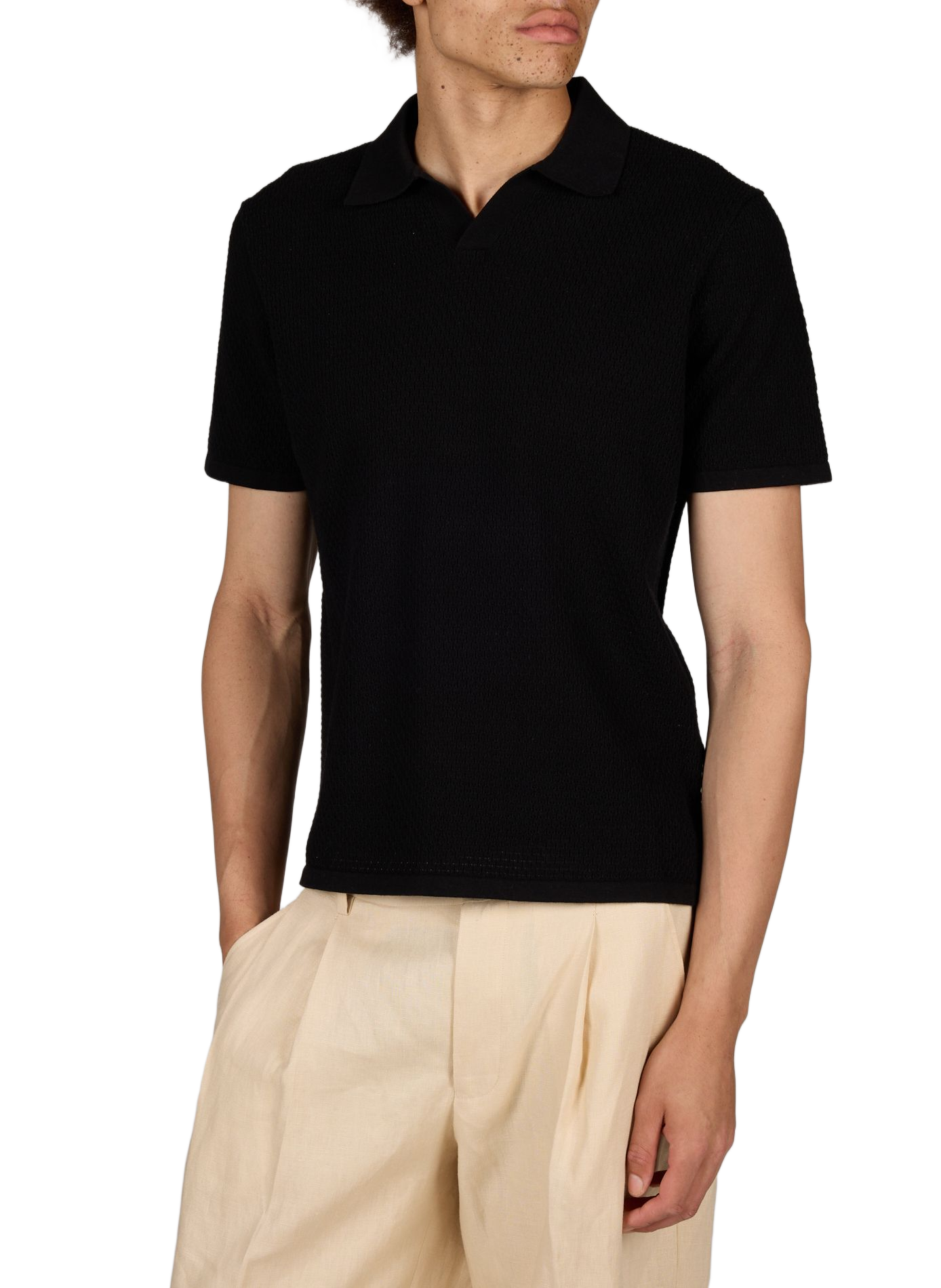 Regular-fit polo NN.07 Black