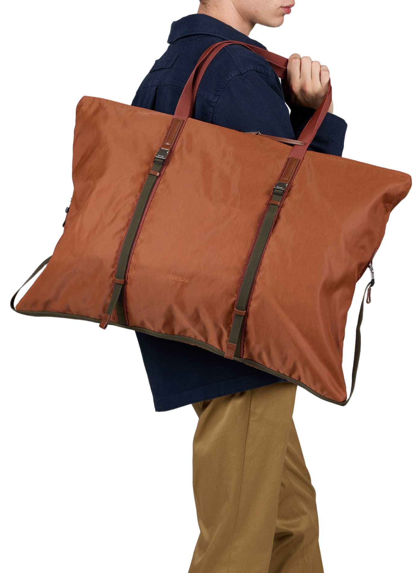 Sac de voyage à détails boucles et logo brodé PAUL SMITH Rouge