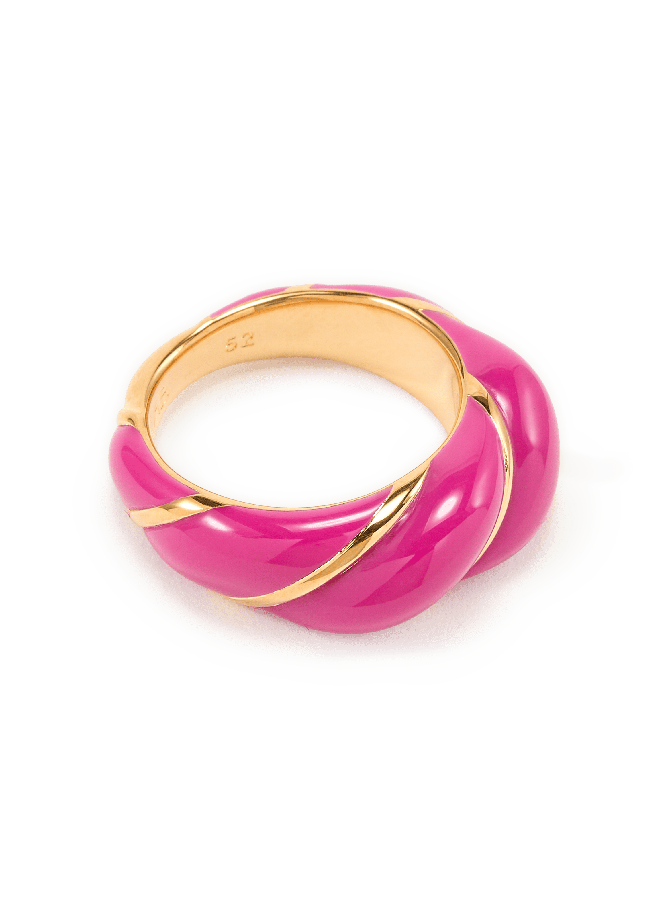 Twisted ring  AURELIE BIDERMANN Pink