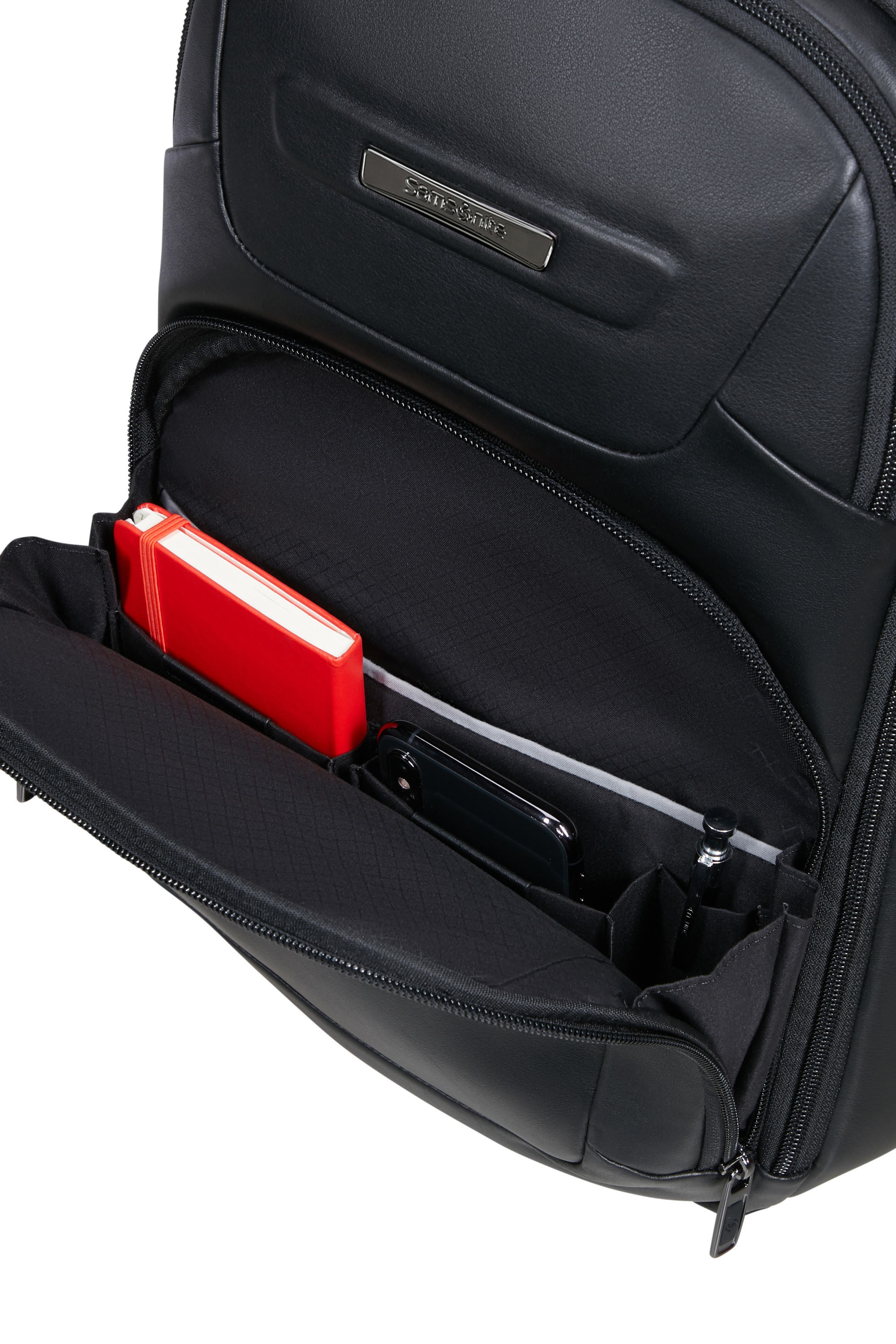 Pro-dlx leather sac à dos ordinateur SAMSONITE Noir