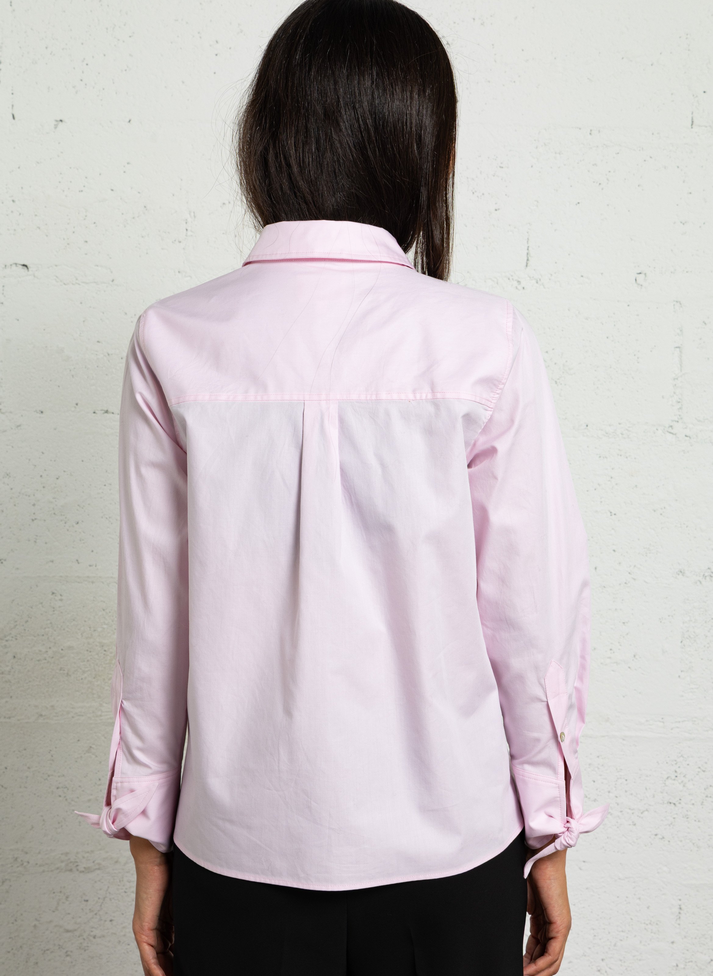 Chemise droite col classique en coton maria MAISON 123 Rose