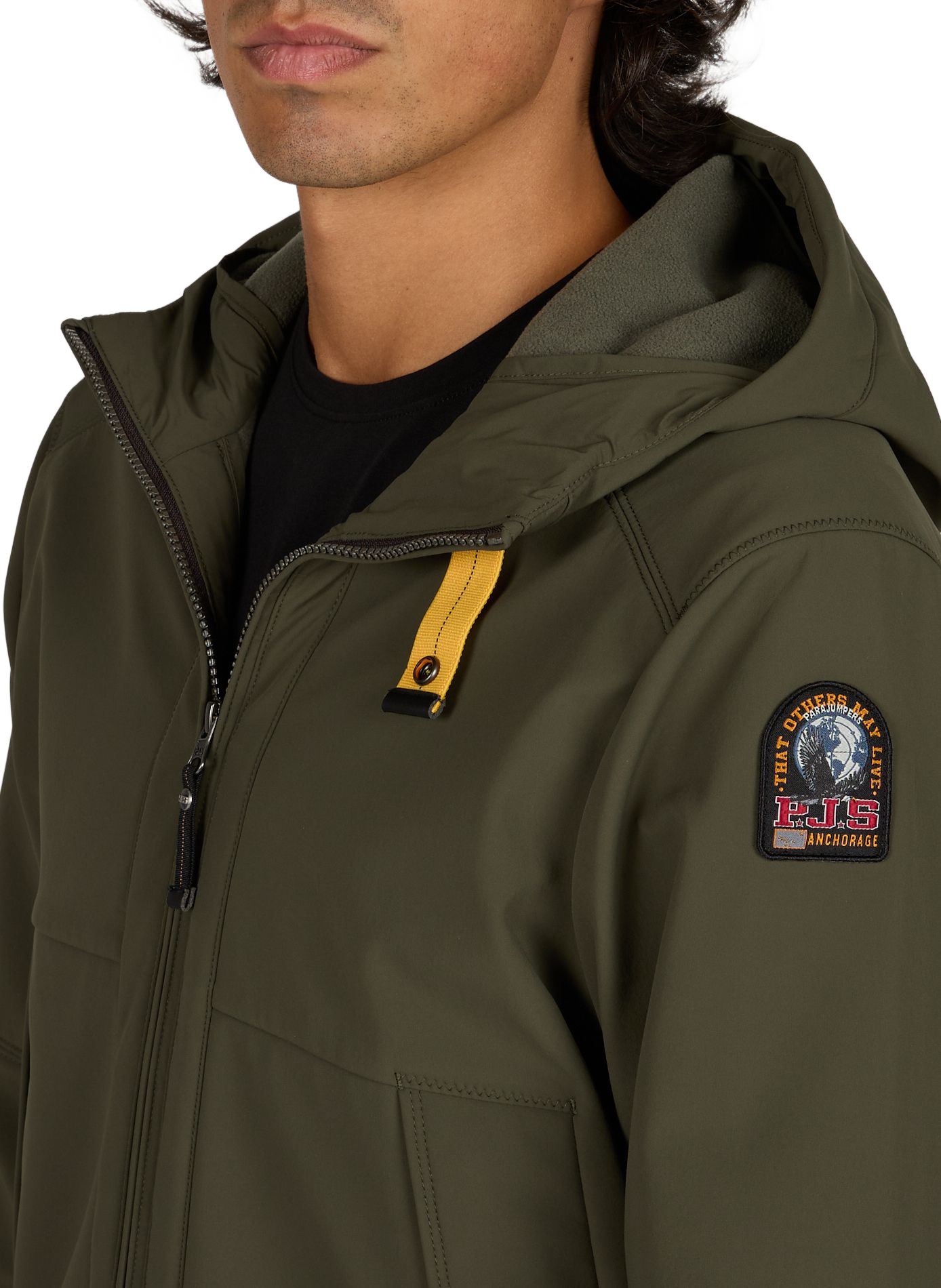 Uni jack met capuchon Abner PARAJUMPERS Kaki