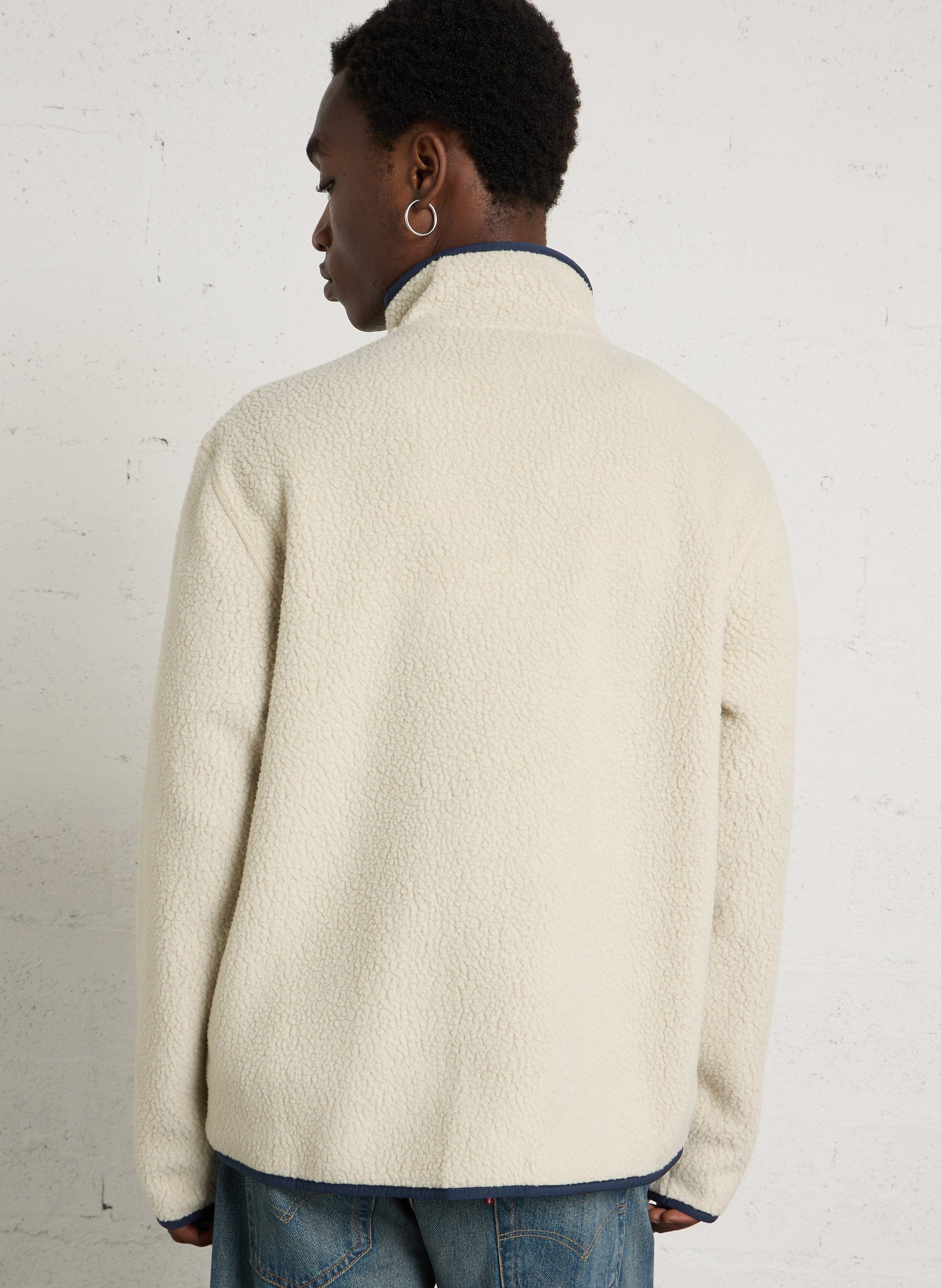 Oversized polar fleece met opstaande kraag PATAGONIA Beige