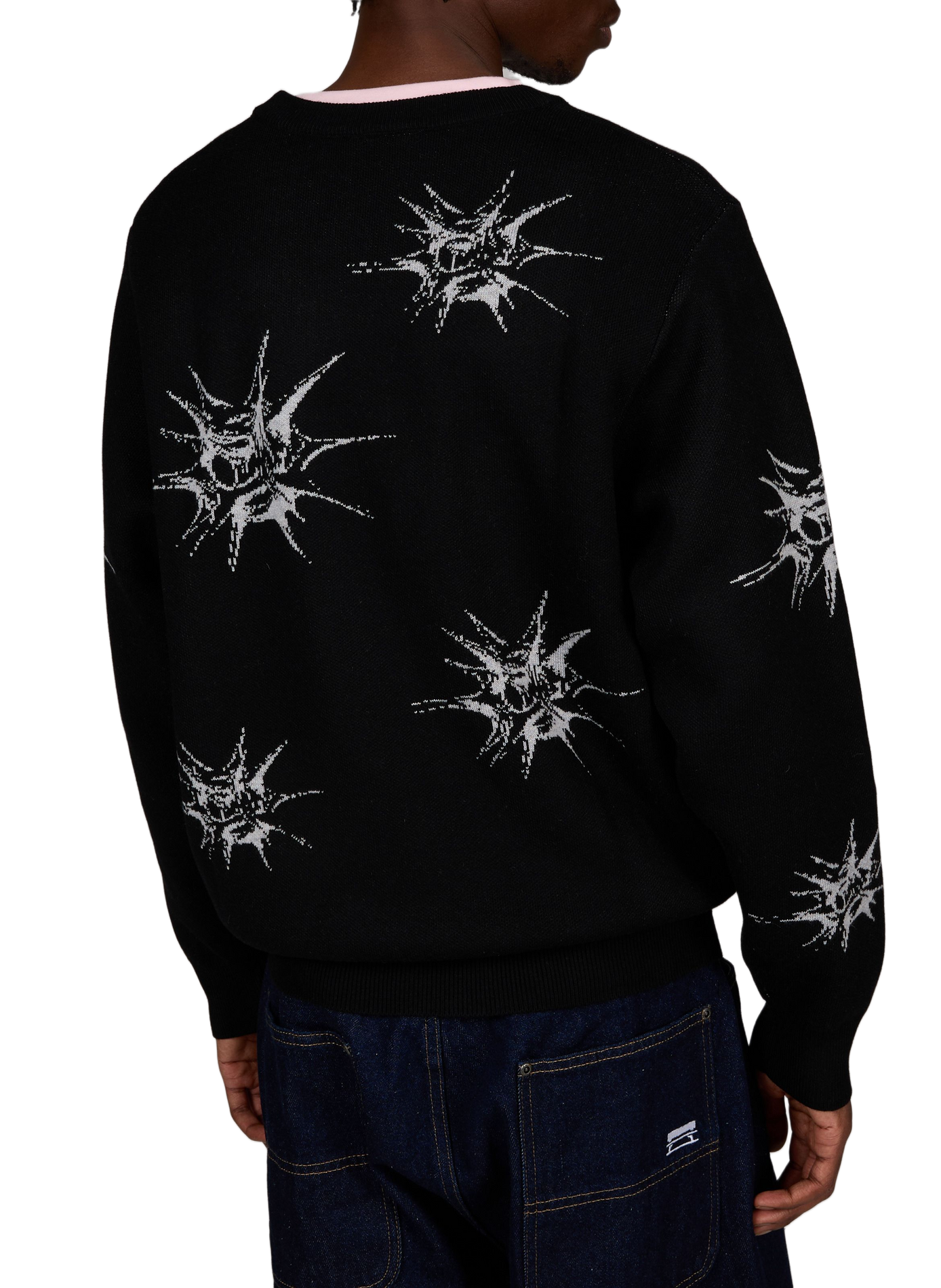 Oversized crew-neck printed sweater JACKER. Multicolour