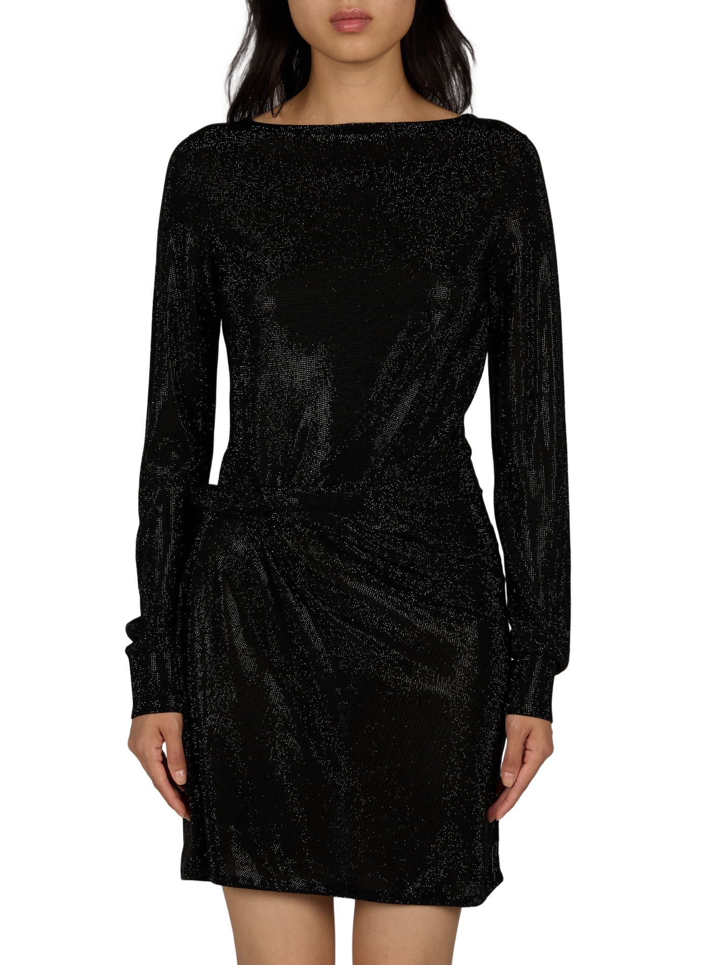 Kurzes Kleid mit V-Ausschnitt ALEXANDER WANG Schwarz