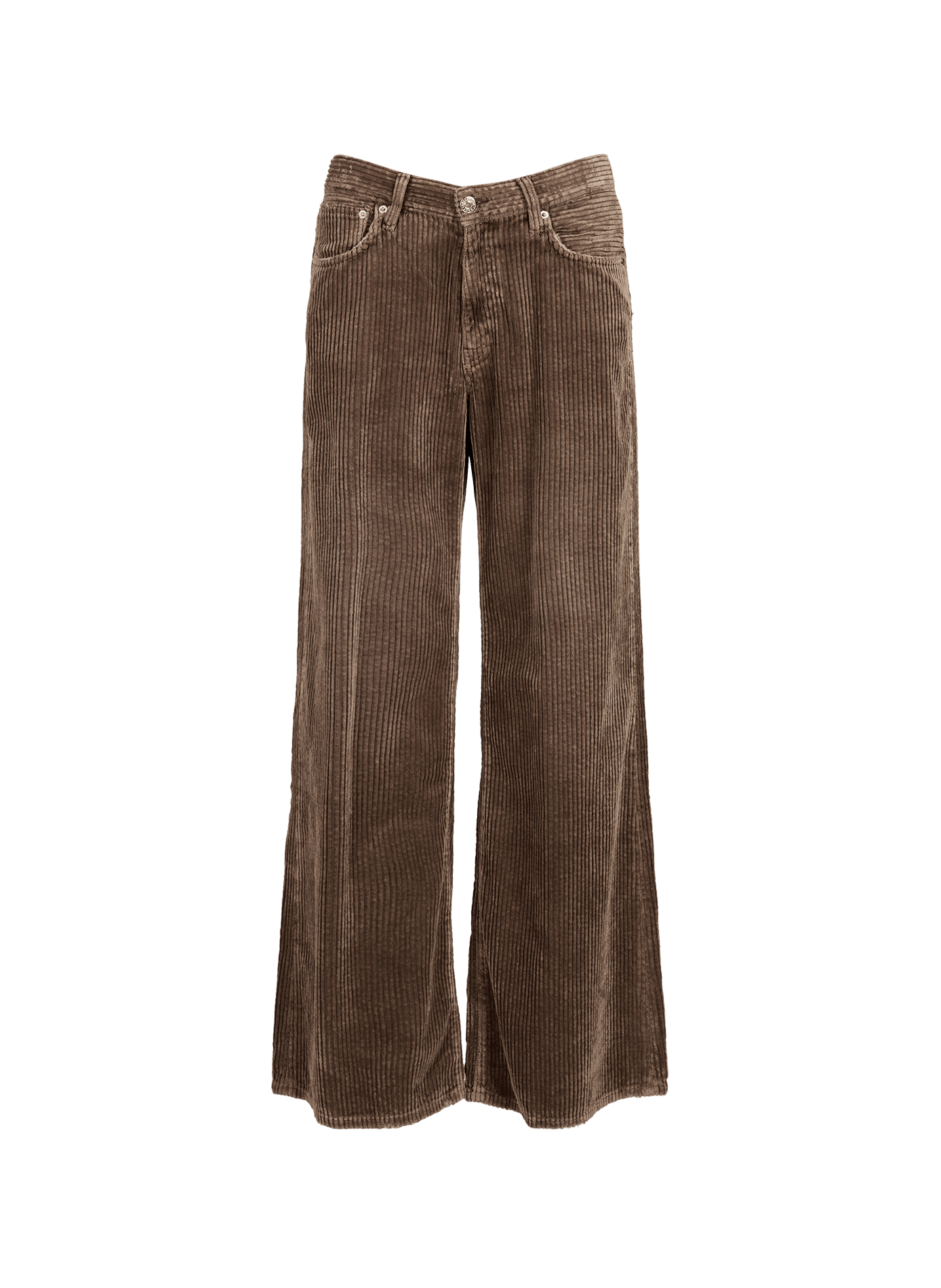 Pantalon large en velours côtelé BELLEROSE Marron