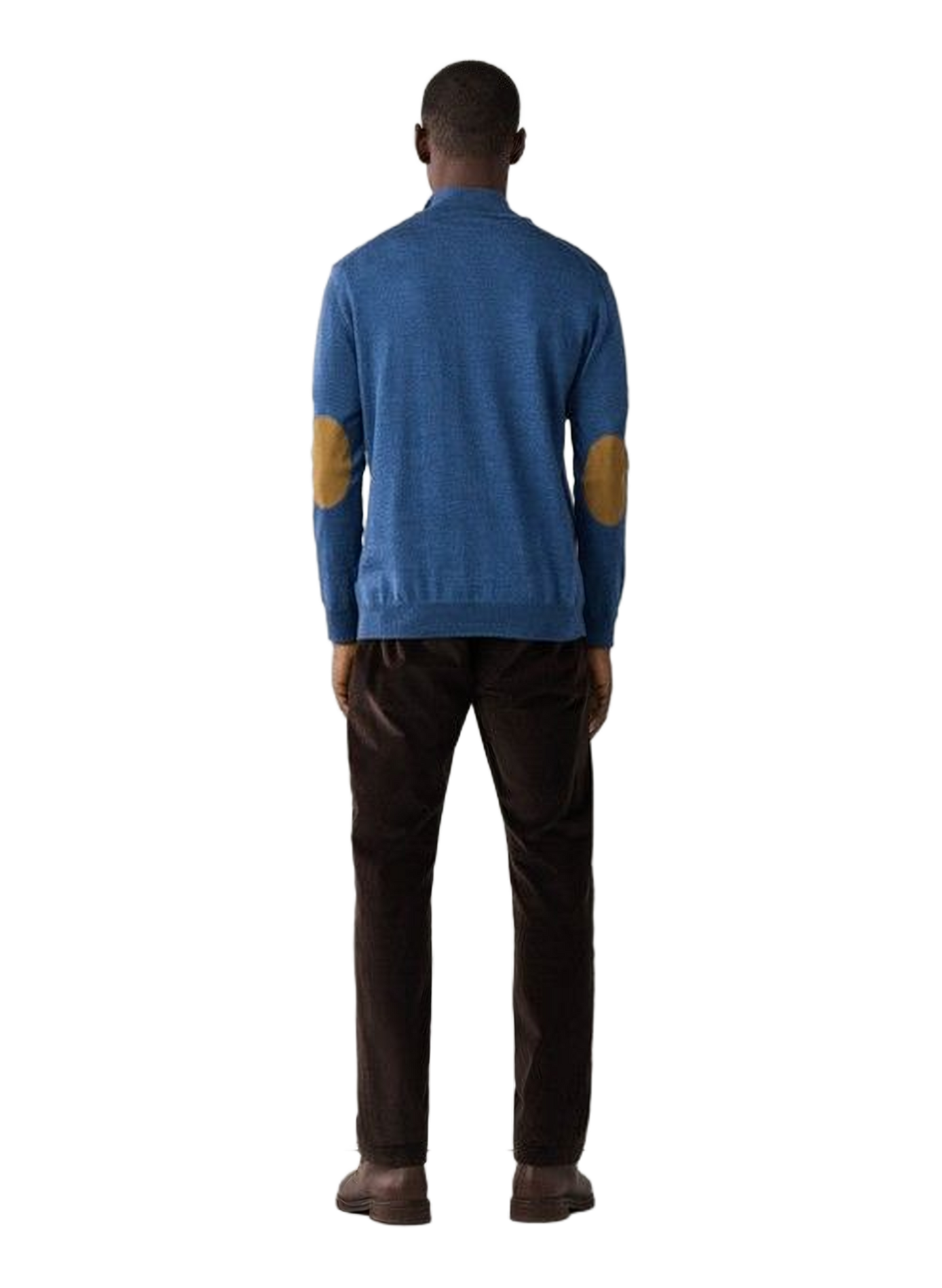 Merino wool zip-neck jumper FACONNABLE Blue