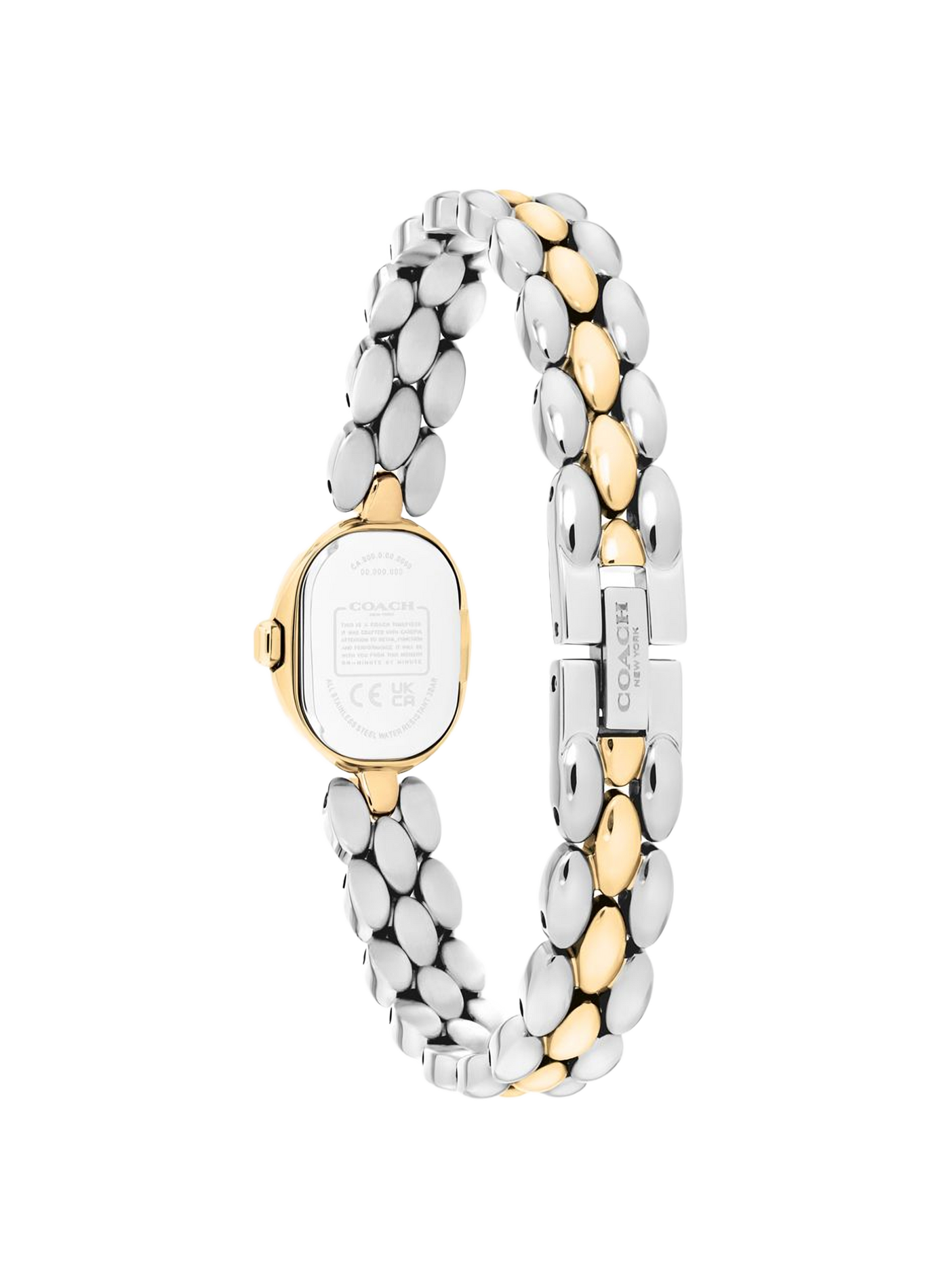 Montre quartz Sammy en acier inoxydable COACH Doré