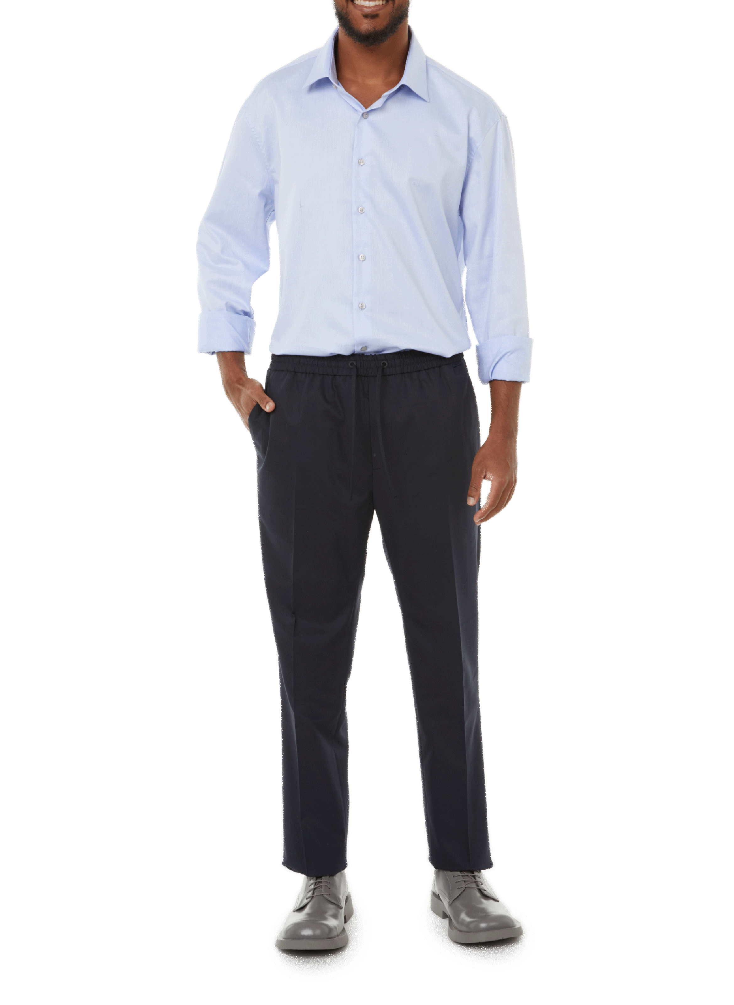 Gerade geschnittenes Hemd aus Bio-Baumwolle CALVIN KLEIN Blau